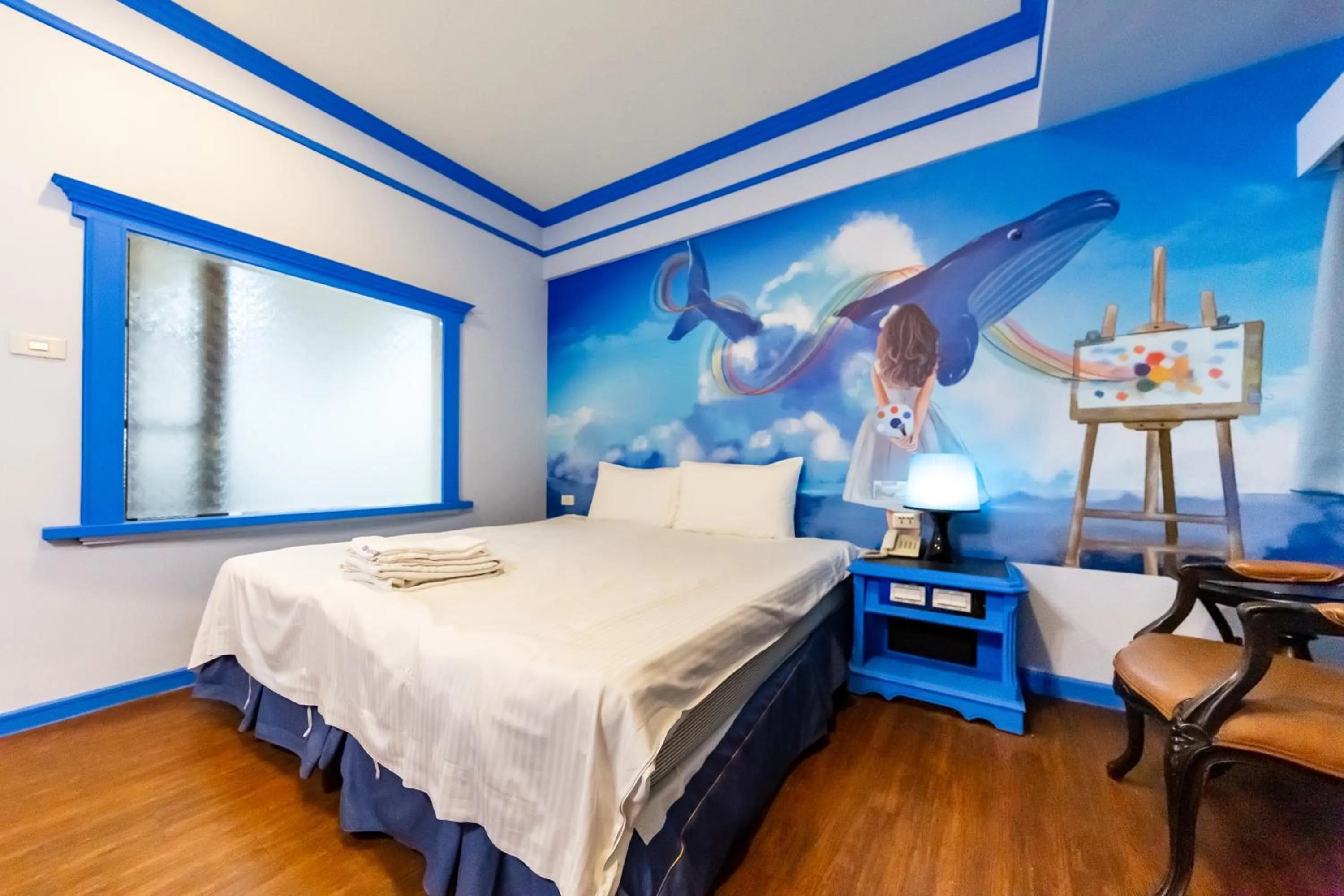 Bed in I HI Sanduo Travel Hotel