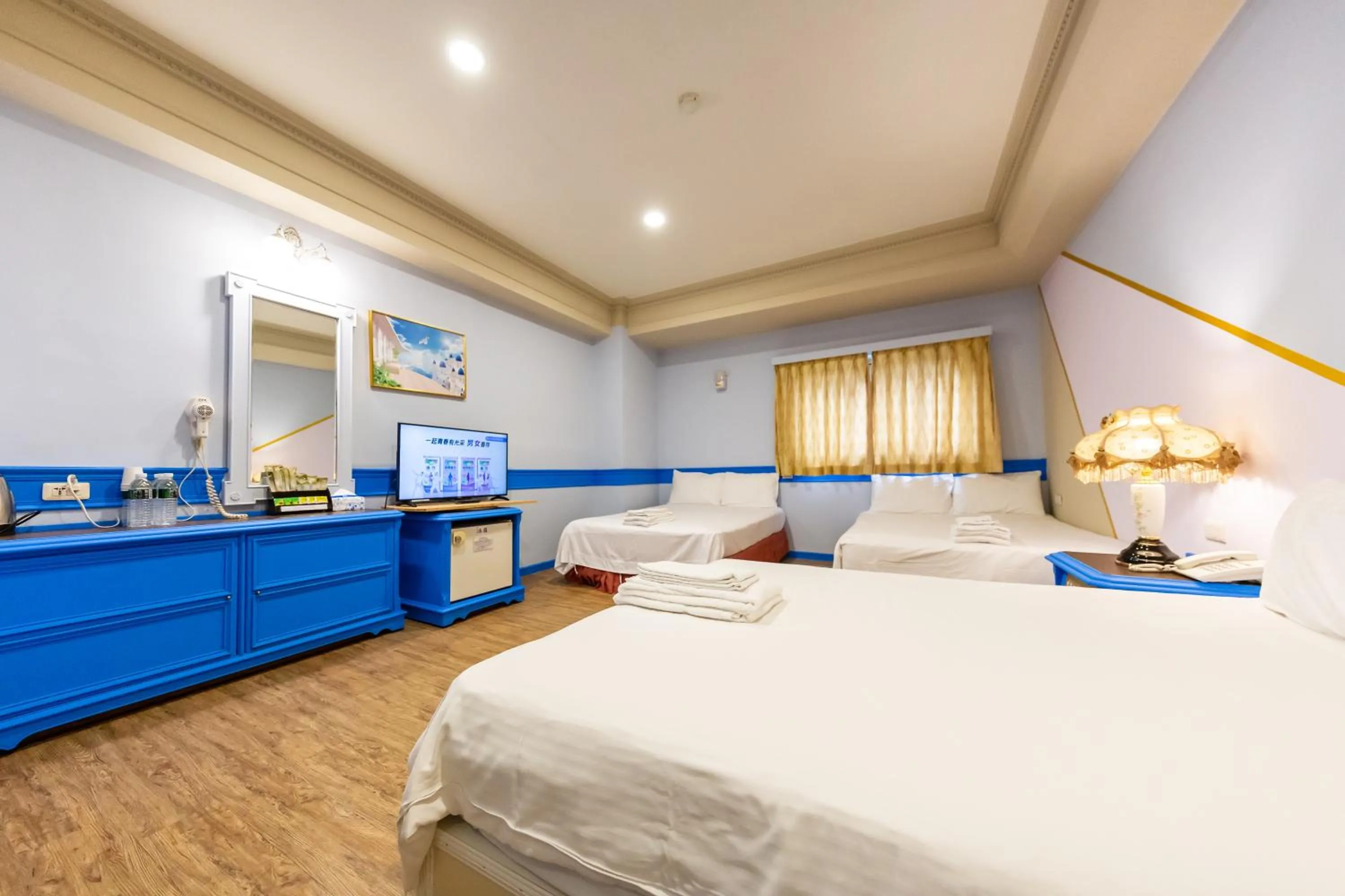 TV and multimedia, Bed in I HI Sanduo Travel Hotel