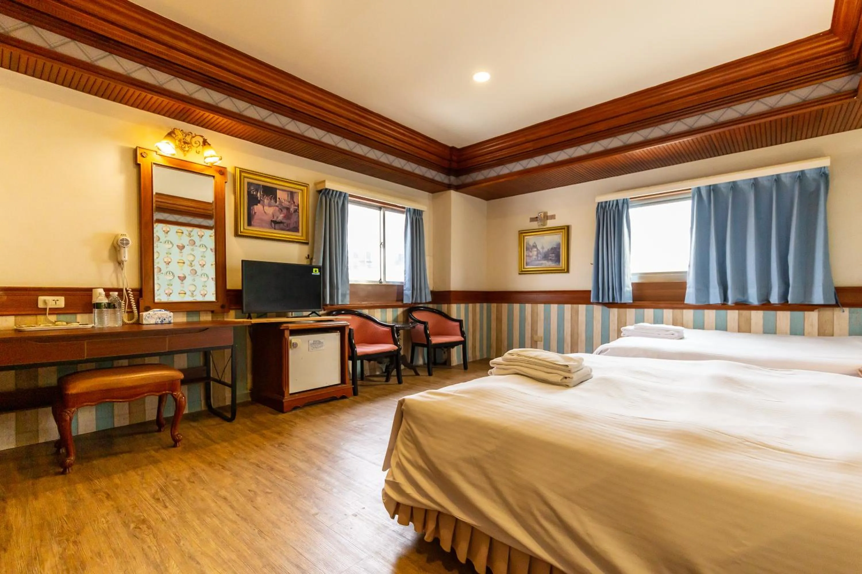 hair dresser, Bed in I HI Sanduo Travel Hotel