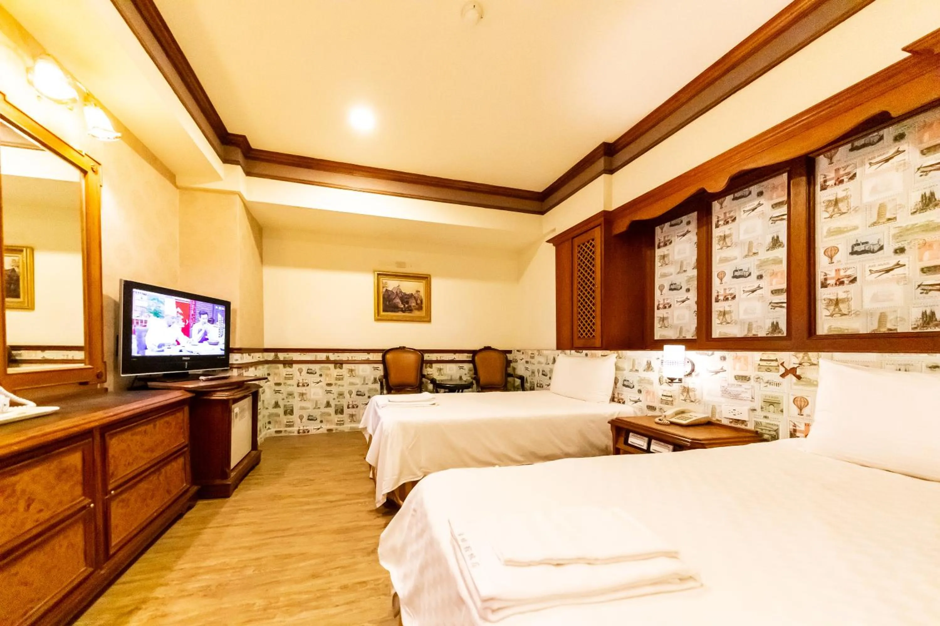 Bed in I HI Sanduo Travel Hotel