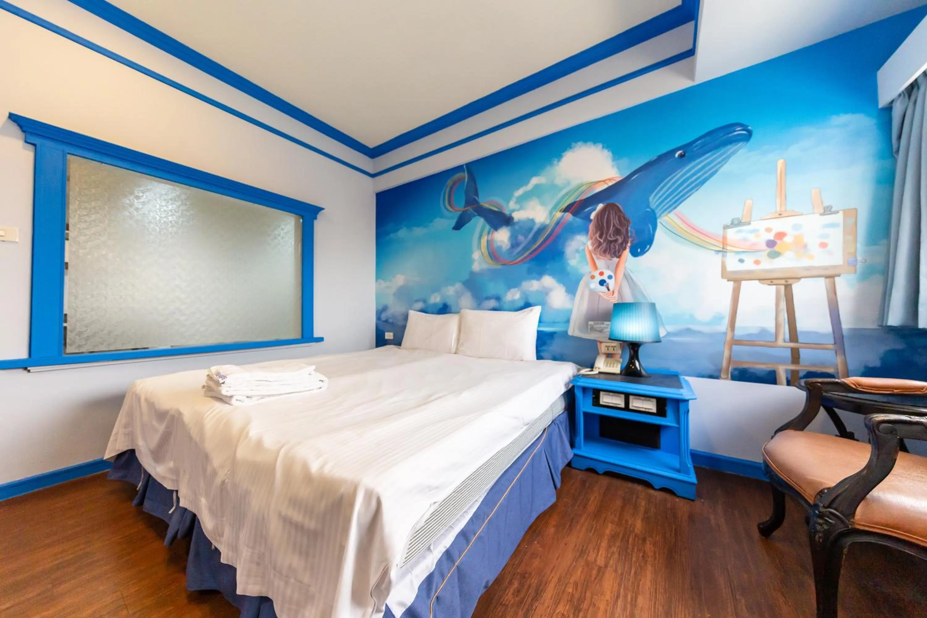 Bed in I HI Sanduo Travel Hotel