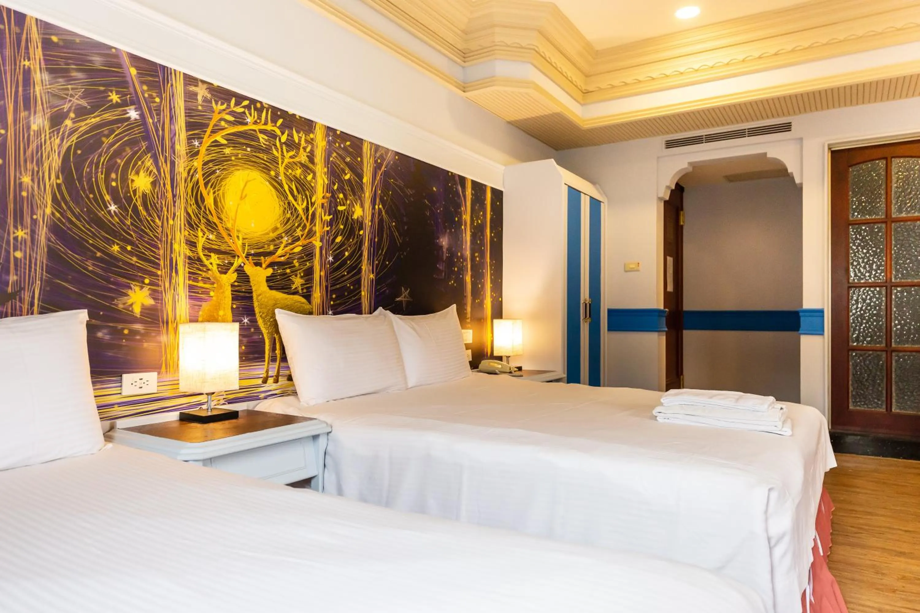 Bed in I HI Sanduo Travel Hotel