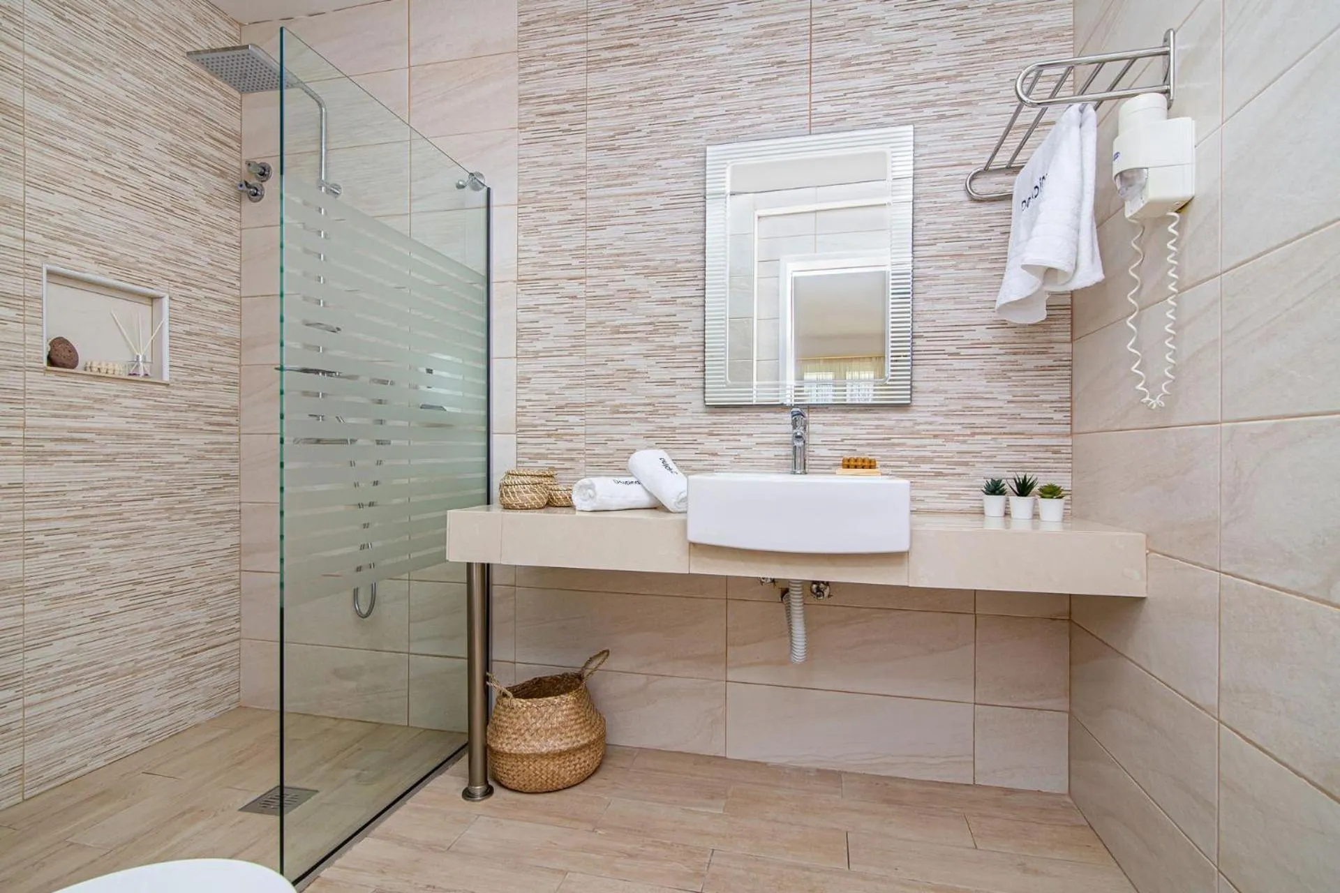 Shower in Despina Aparthotel by Philoxenia Hotel & SPA