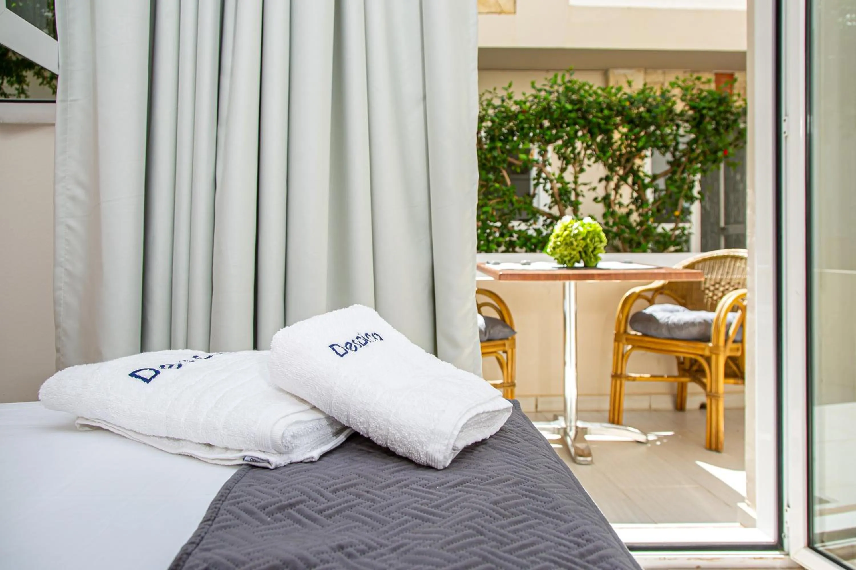 Bed in Despina Aparthotel by Philoxenia Hotel & SPA