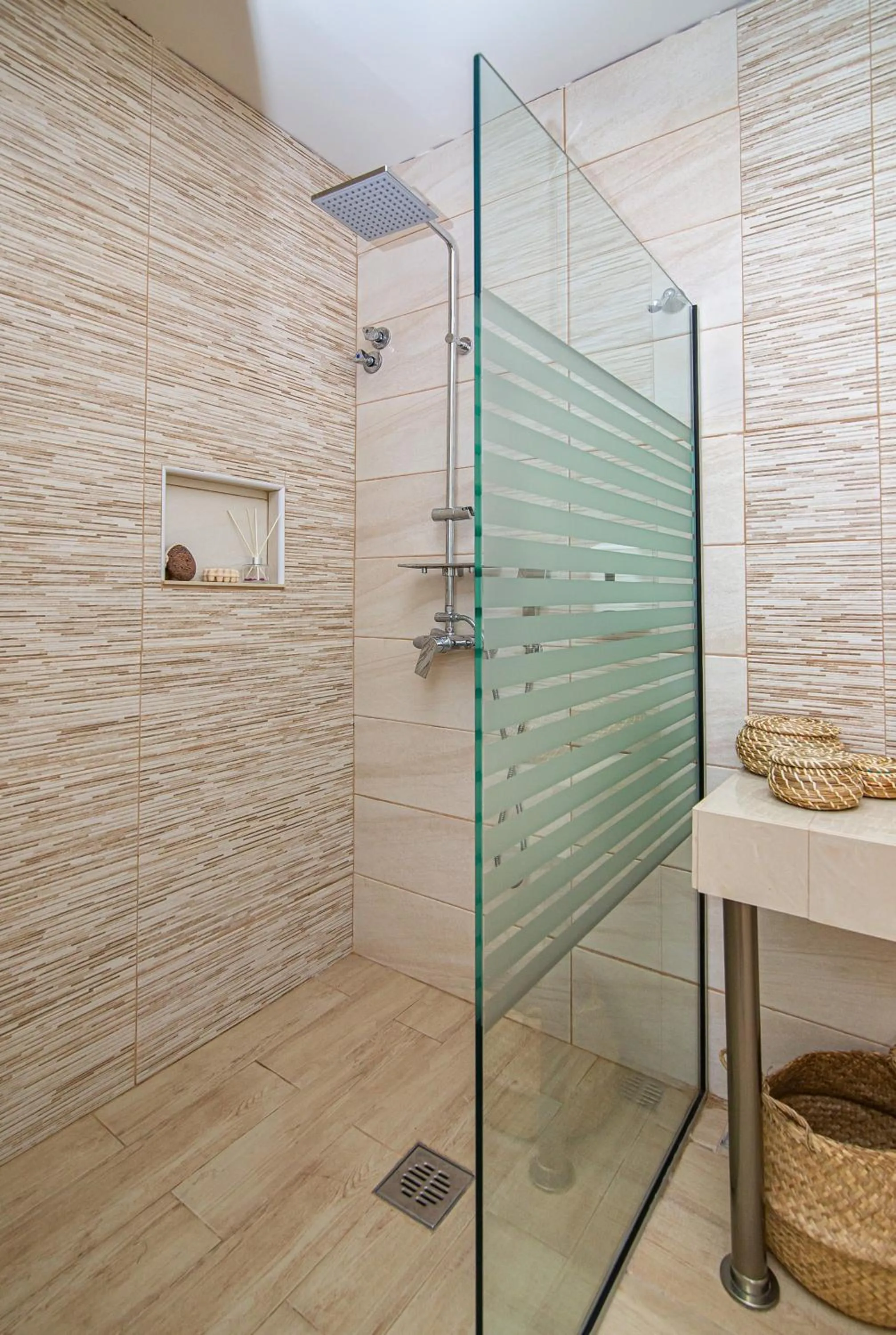 Shower in Despina Aparthotel by Philoxenia Hotel & SPA