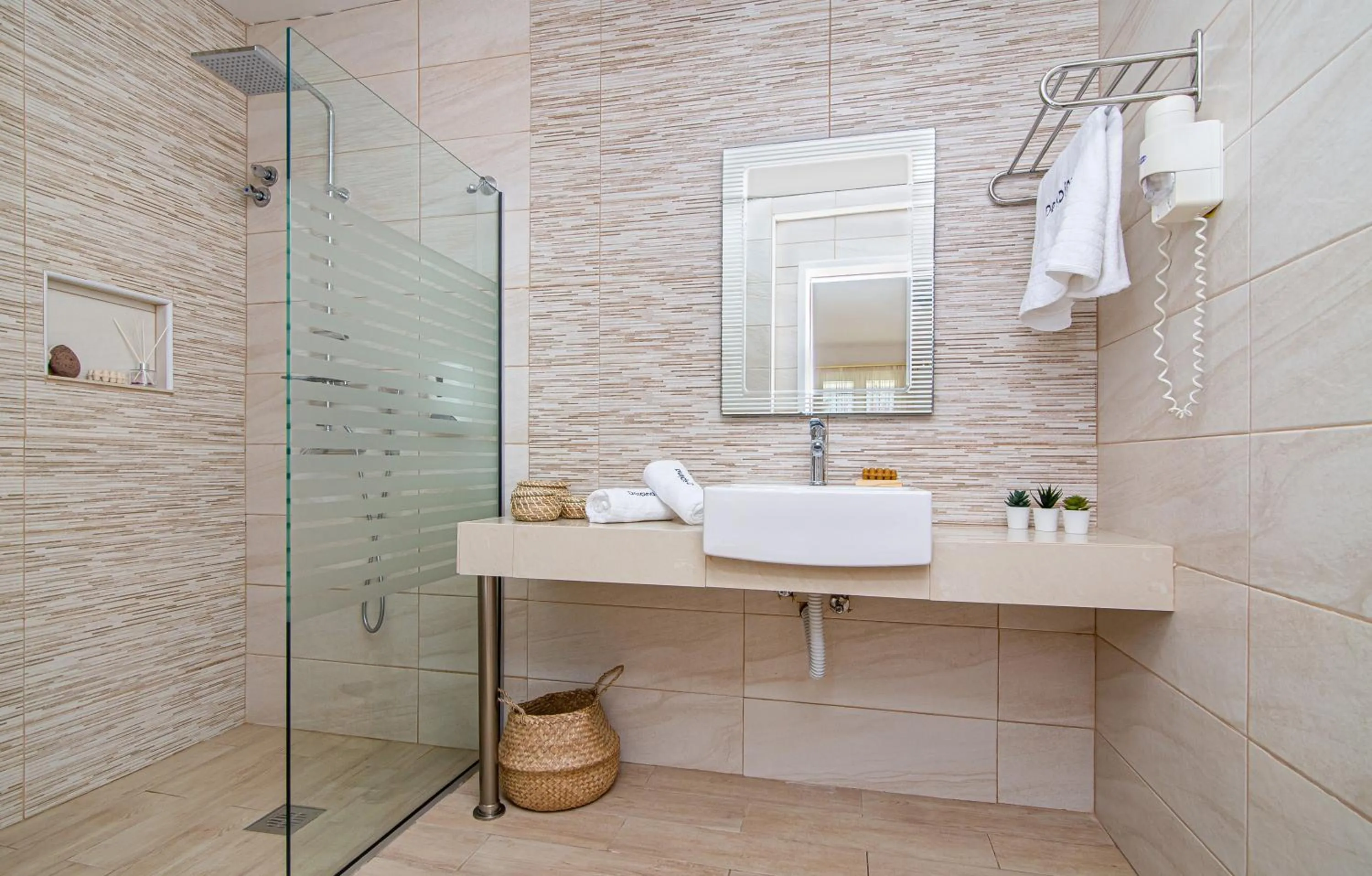 Shower in Despina Aparthotel by Philoxenia Hotel & SPA