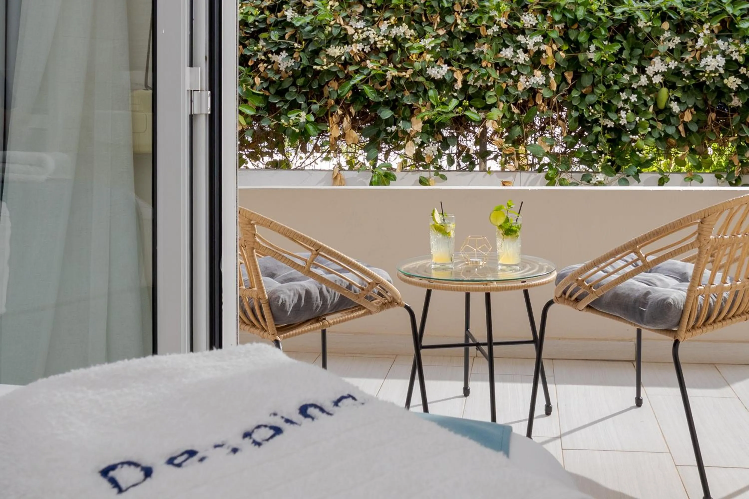 Balcony/Terrace in Despina Aparthotel by Philoxenia Hotel & SPA