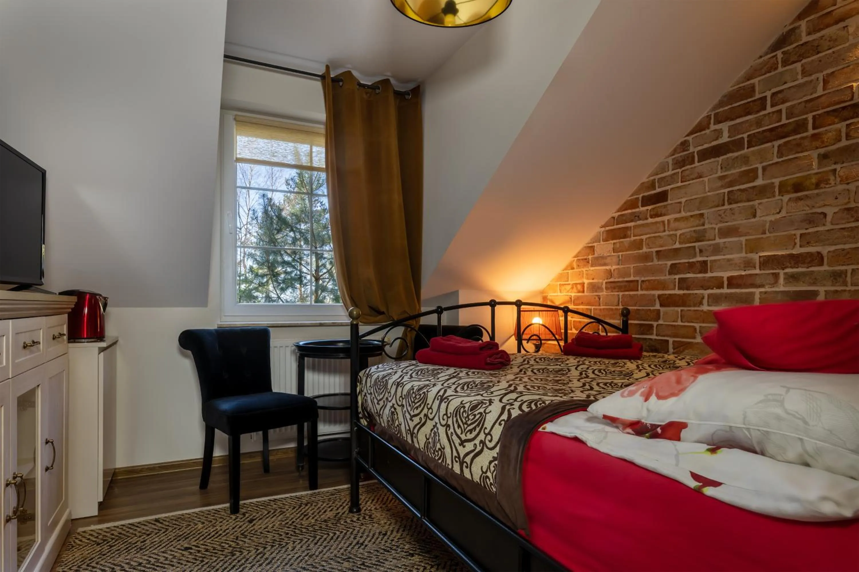 Photo of the whole room, Bed in Willa Vinci Rozewie