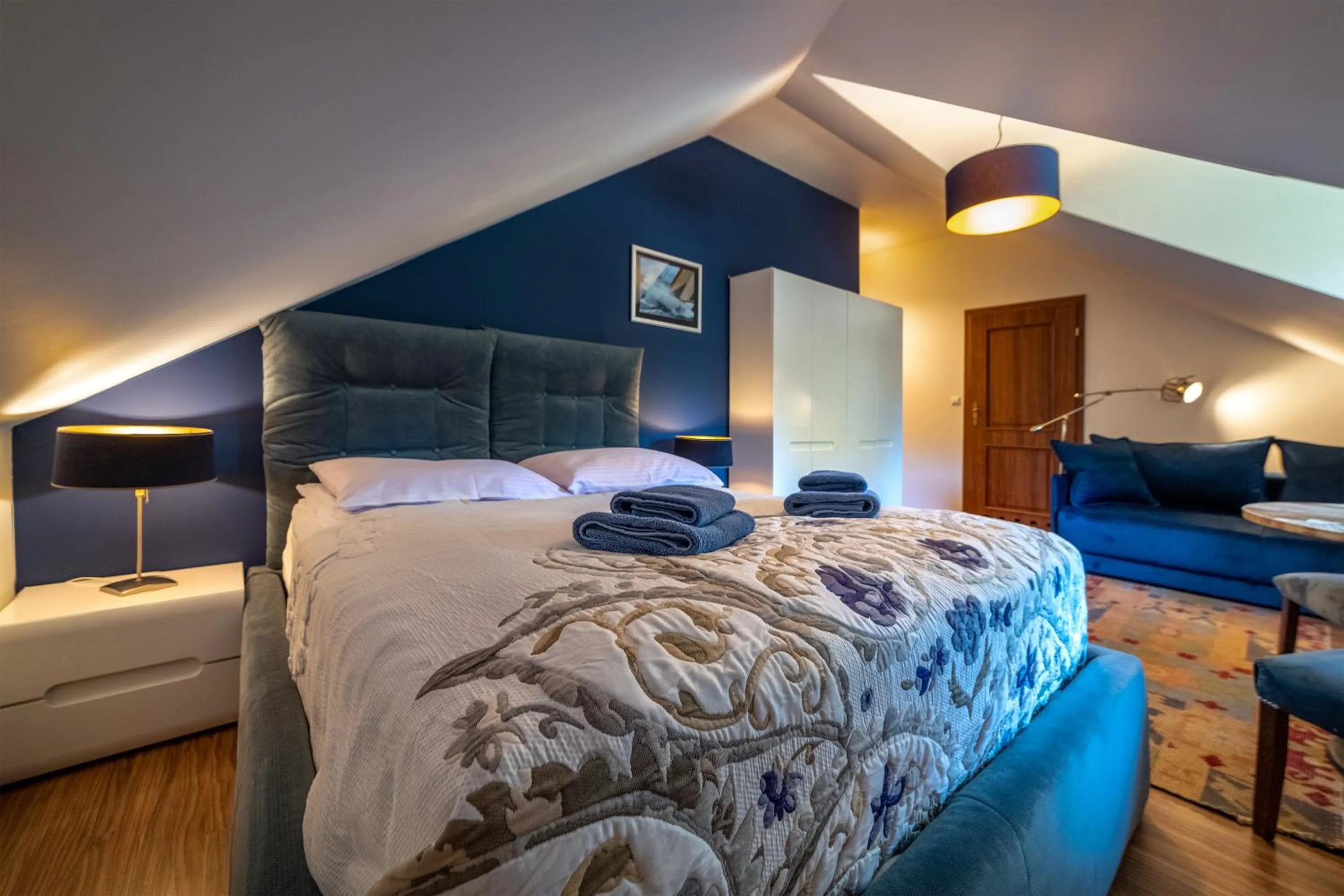 Photo of the whole room, Bed in Willa Vinci Rozewie