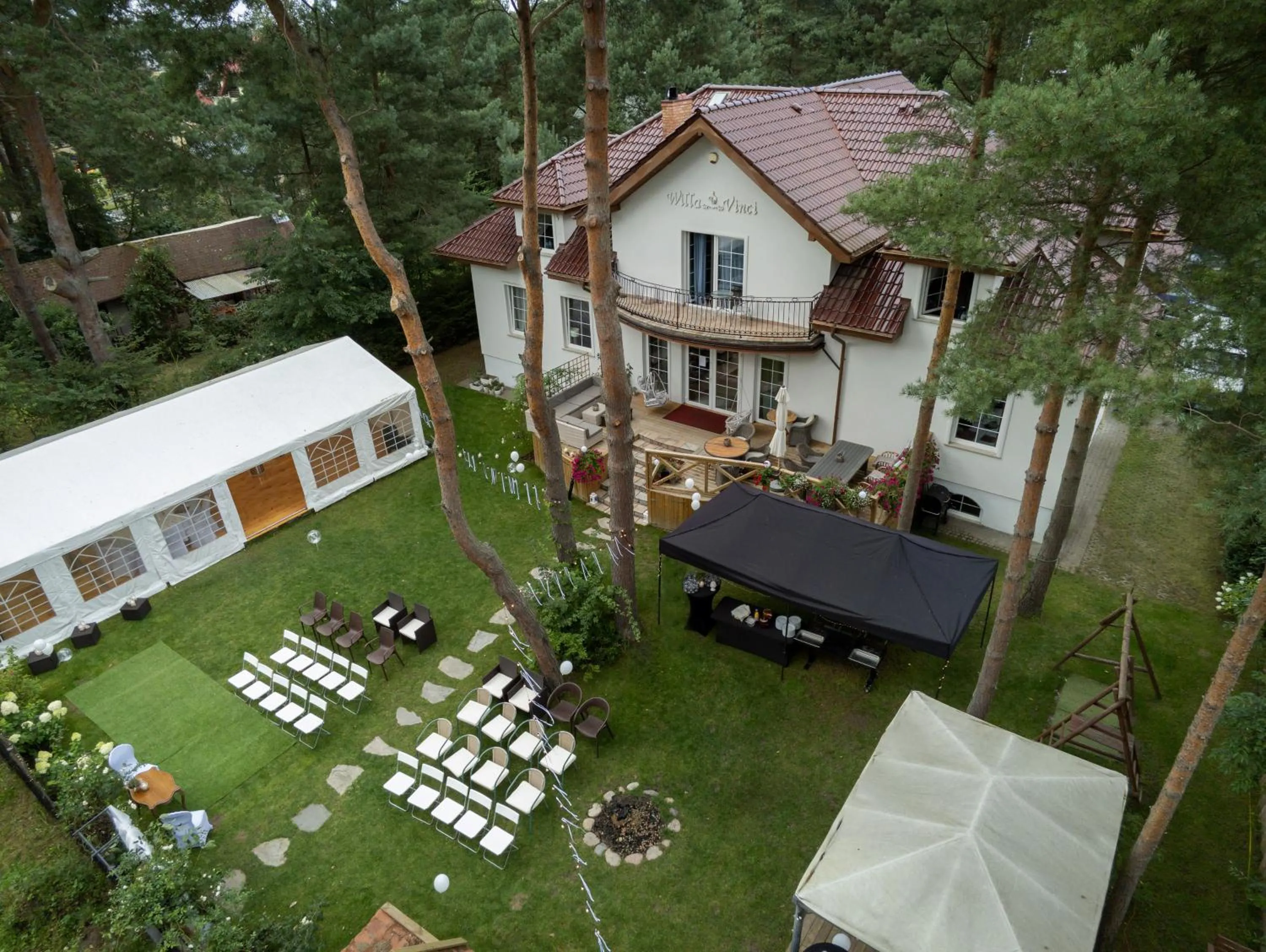 Bird's eye view in Willa Vinci Rozewie