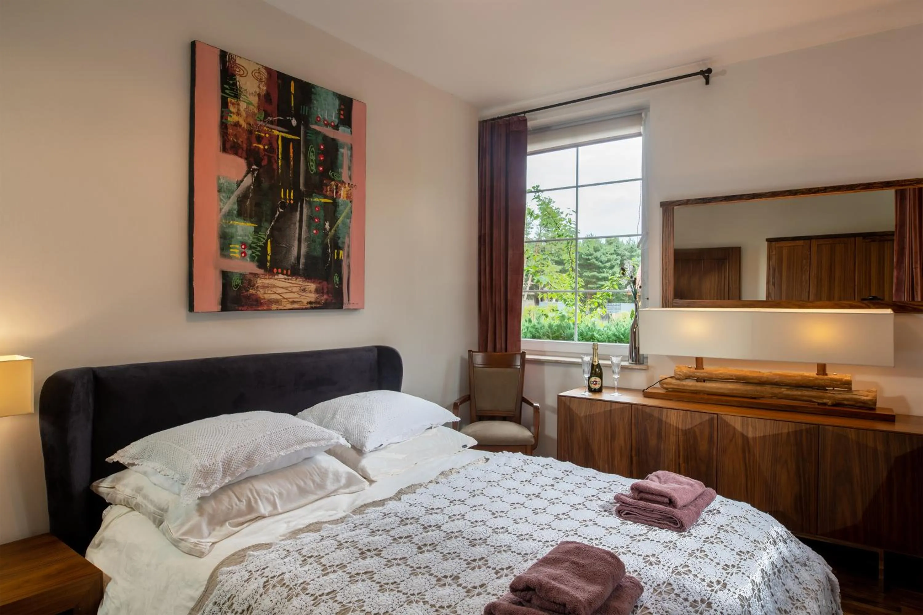 Photo of the whole room, Bed in Willa Vinci Rozewie