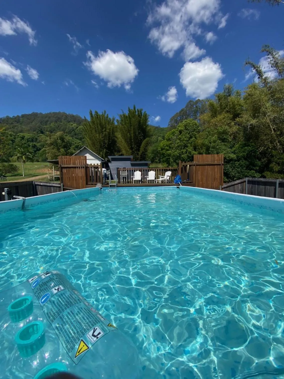 Swimming pool in Nimbin waterfall retreat