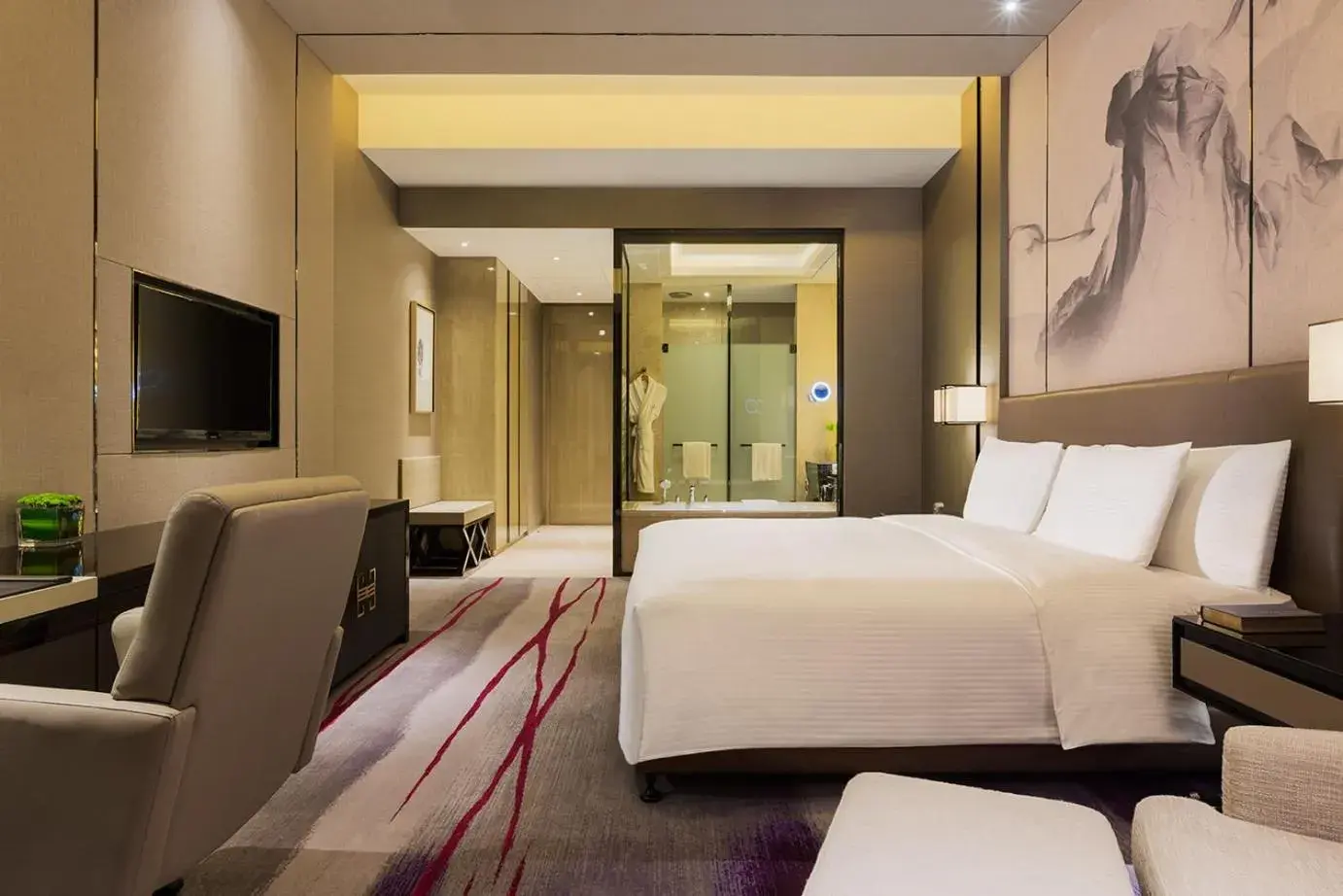 Executive Twin Room in Maanshan Wanda Realm Hotel Executive Twin Room in Maanshan Wanda Realm Hotel