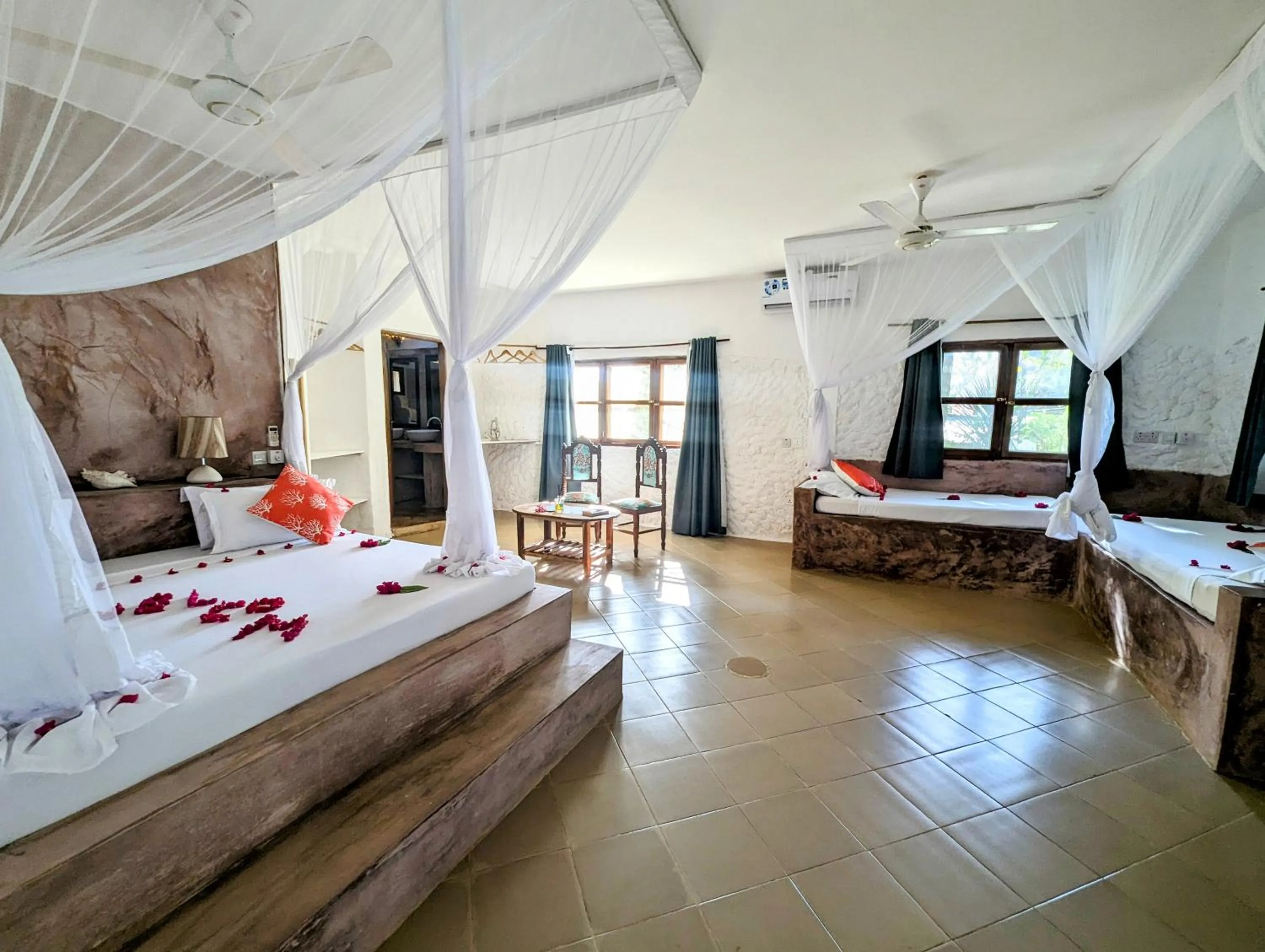 Bed in Bahati Villa
