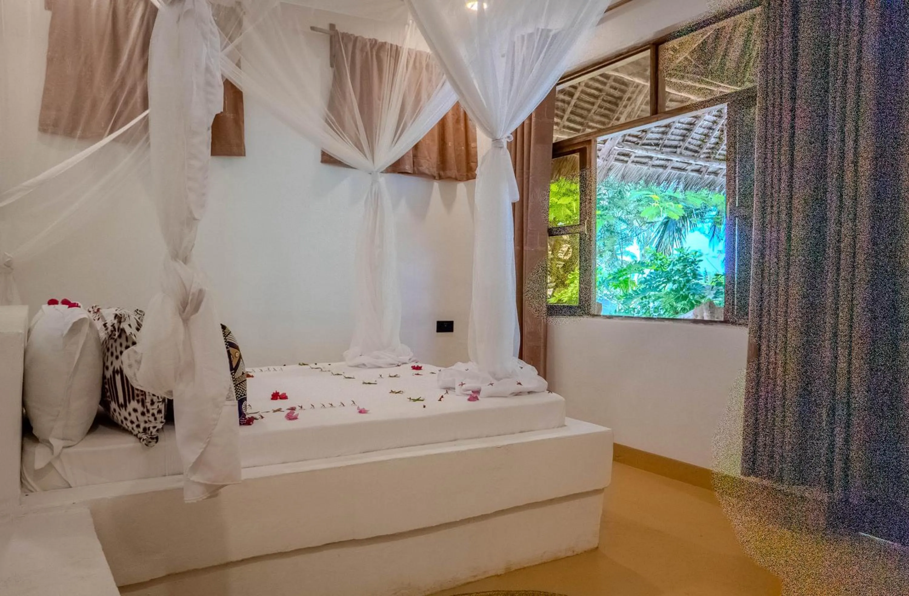 Bed in Bahati Villa