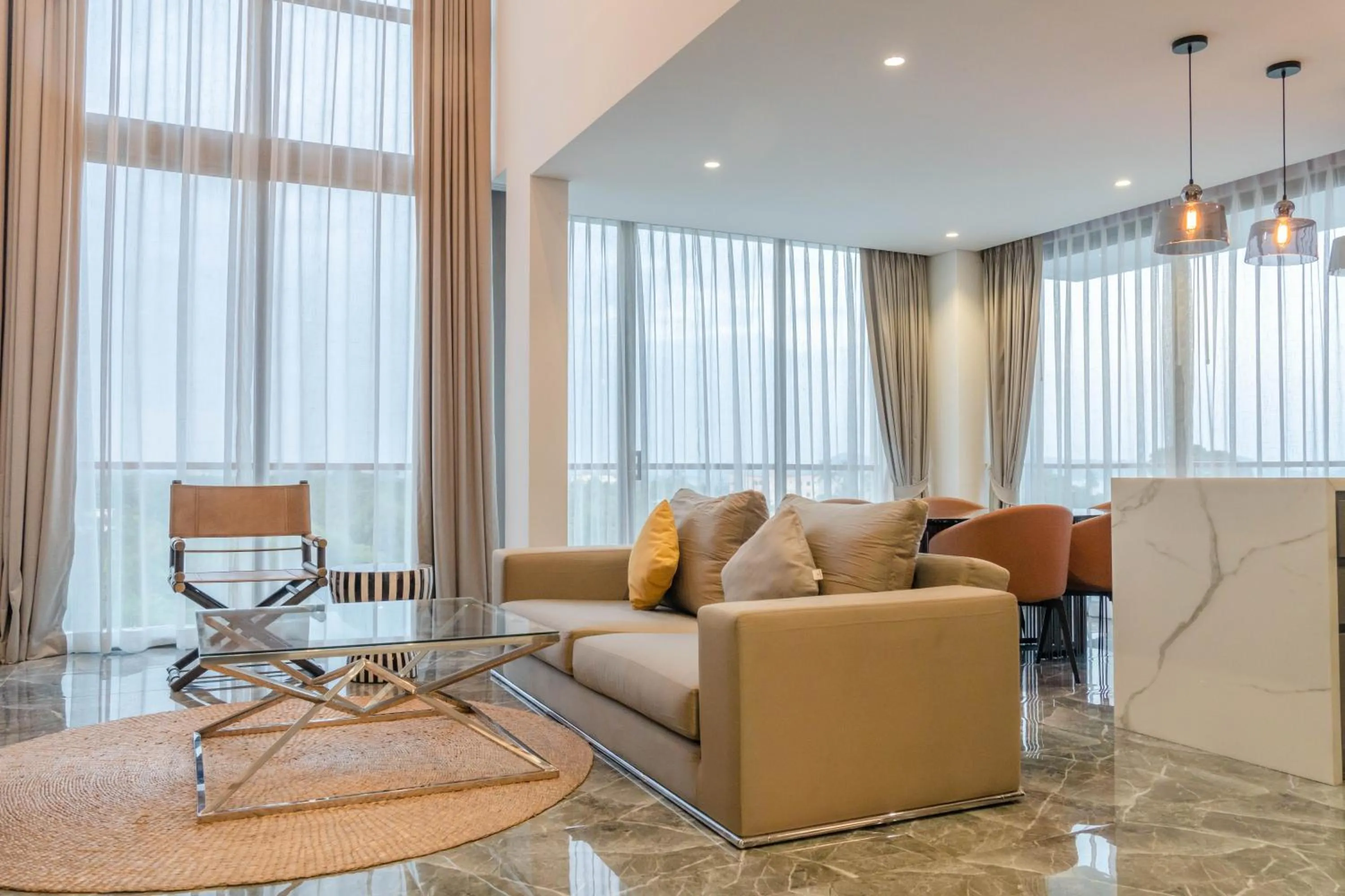 Living room in Elite Atoll Serviced Apartments Phuket