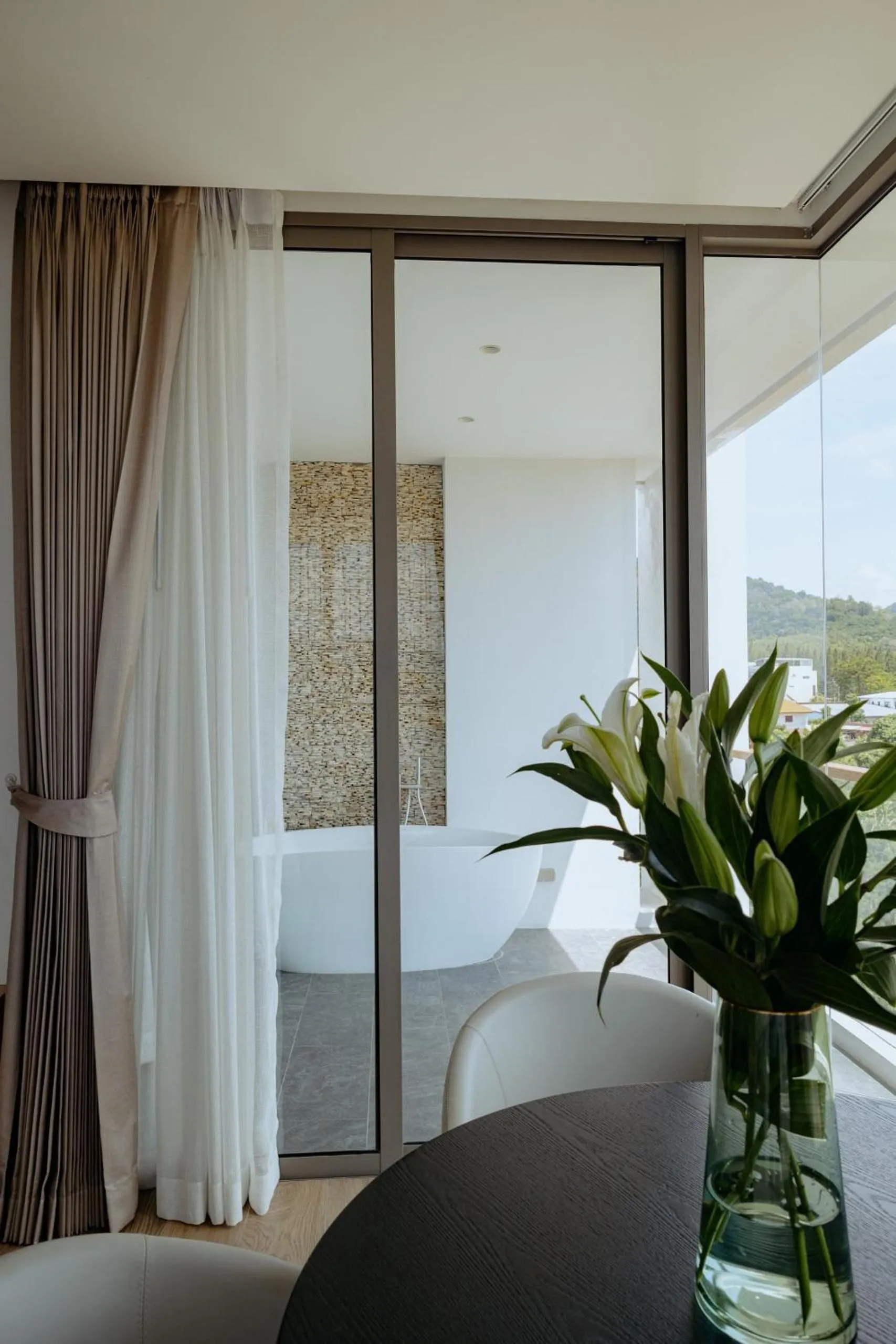 Bathroom, Bed in Elite Atoll Serviced Apartments Phuket