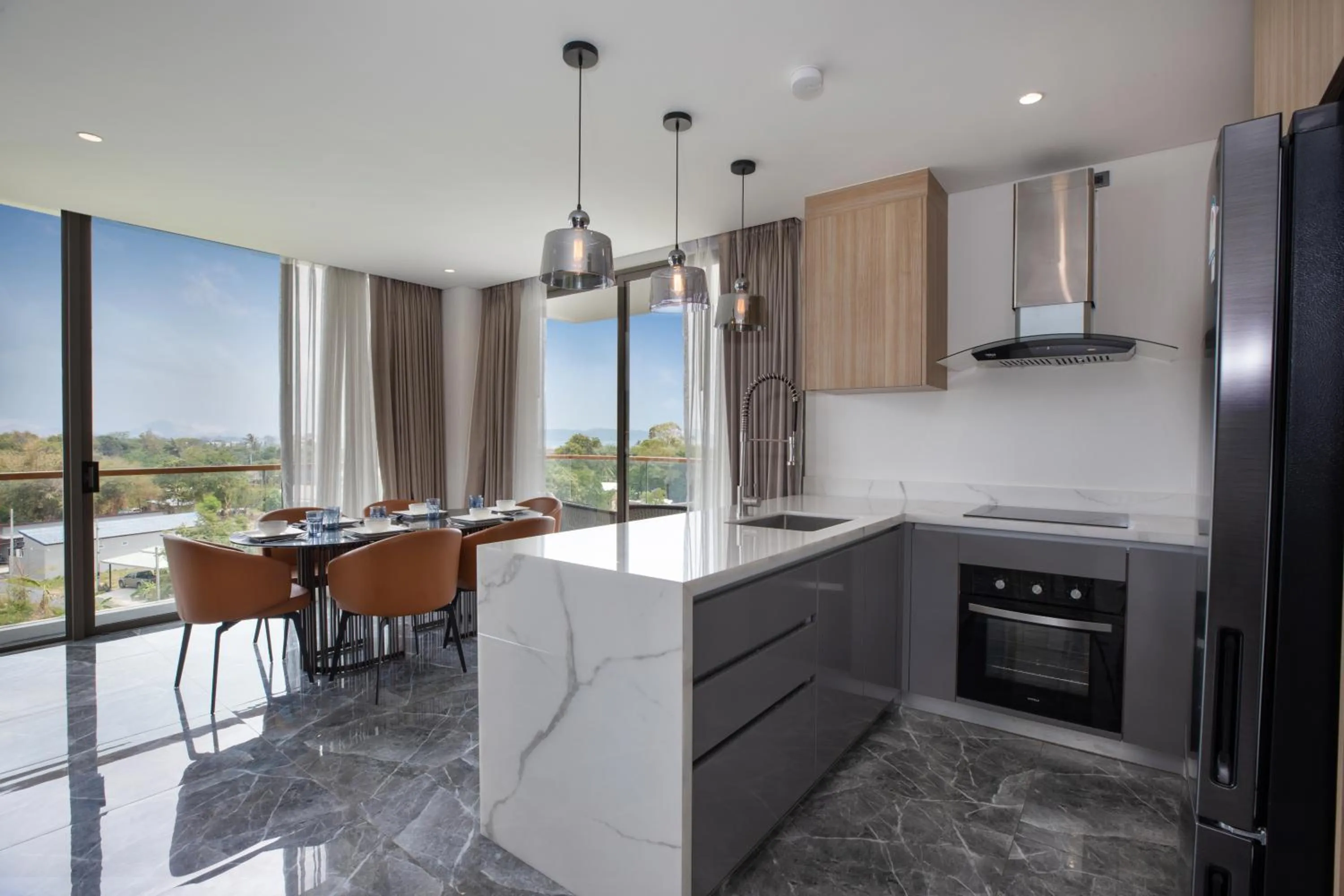 Kitchen or kitchenette in Elite Atoll Serviced Apartments Phuket