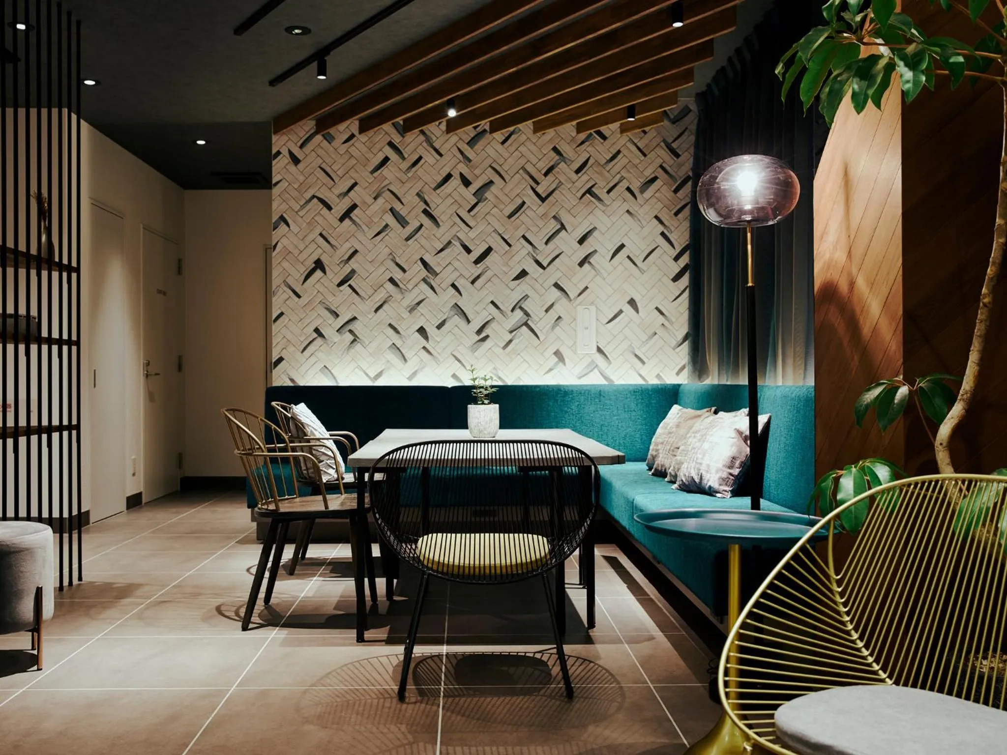 Seating area in R Hotel Kansai Airport