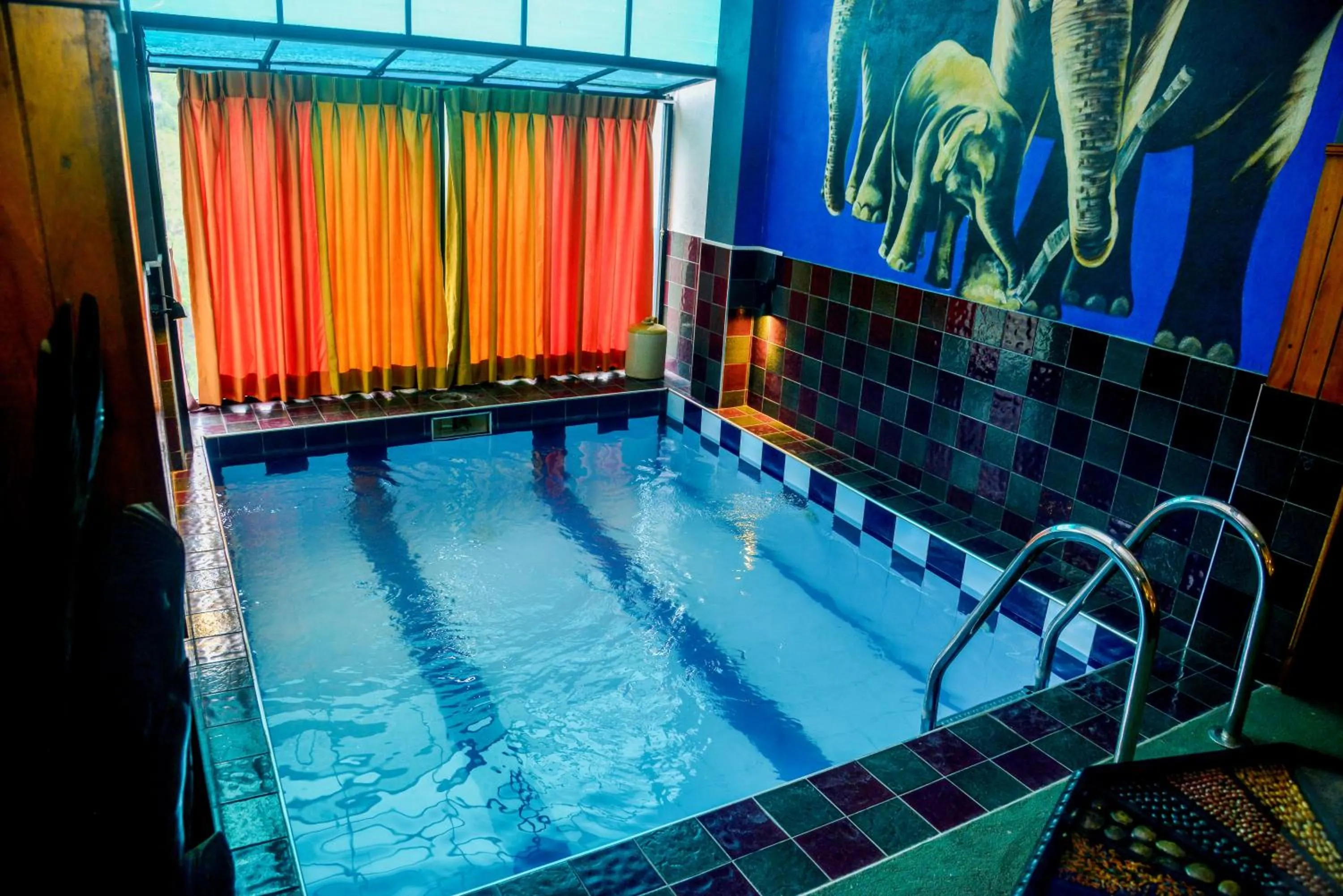 Pool view in Ella Mount Heaven