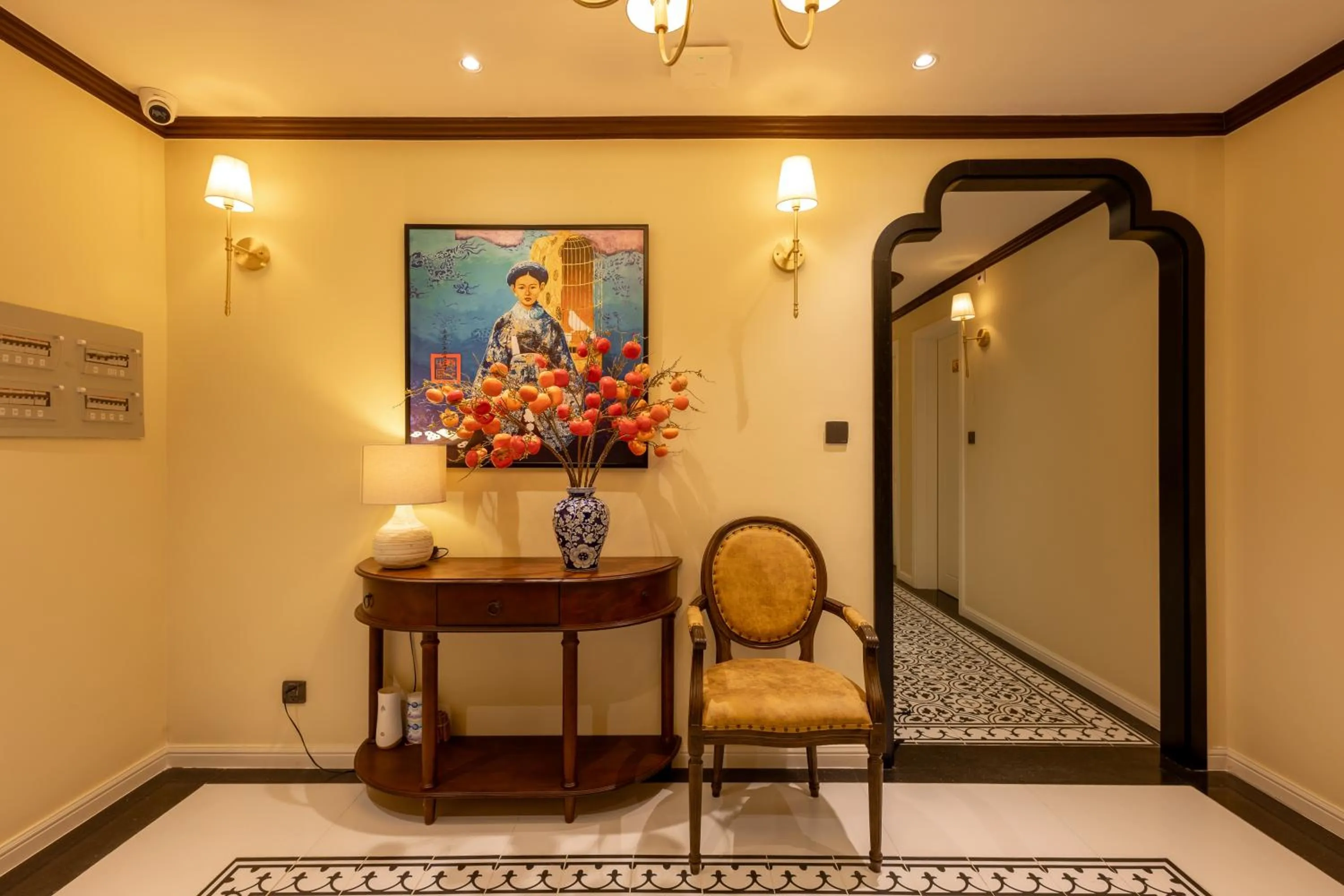 Decorative detail in Stella Marina Boutique Hotel