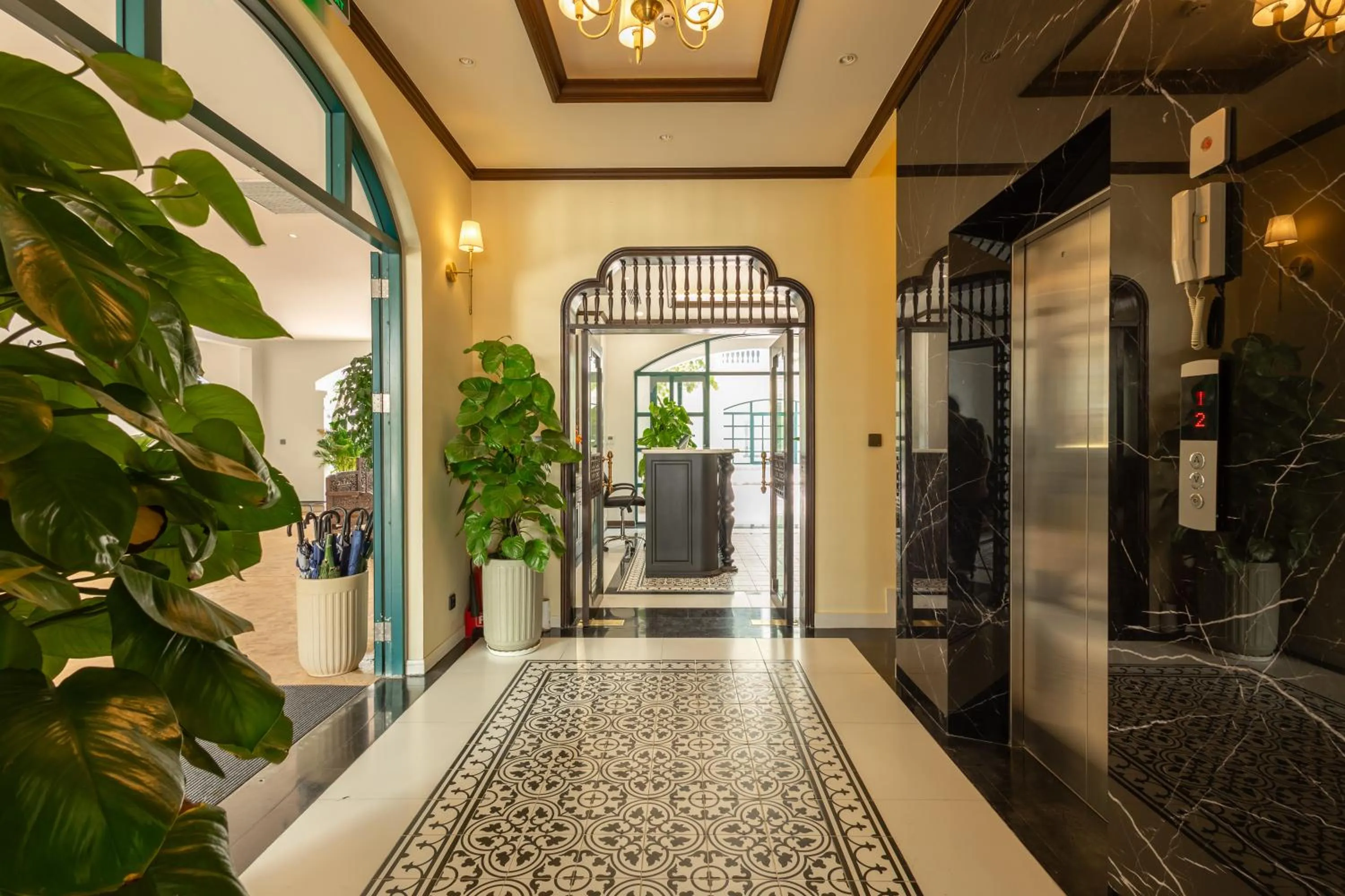 elevator in Stella Marina Boutique Hotel