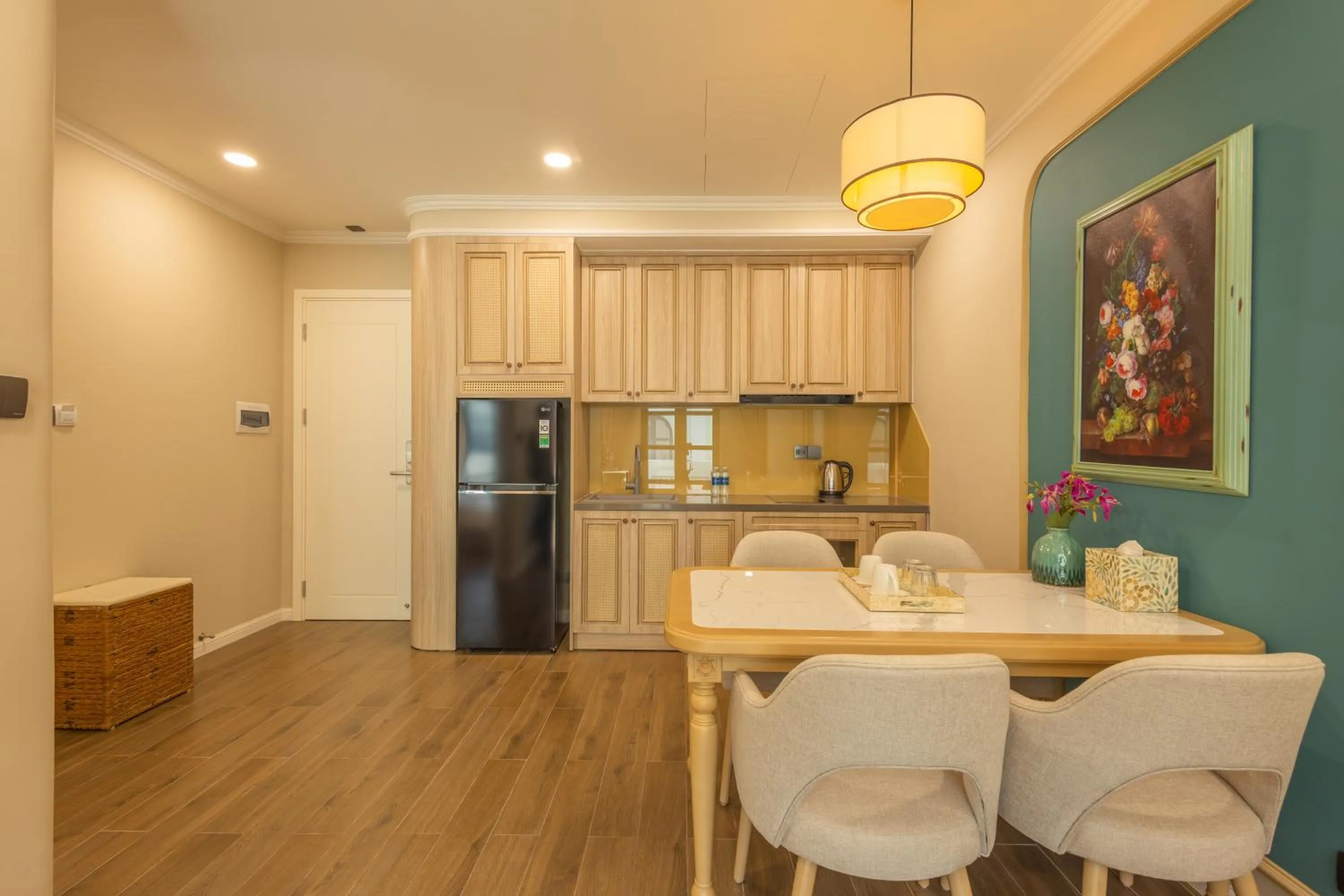 Kitchen or kitchenette in Stella Marina Boutique Hotel