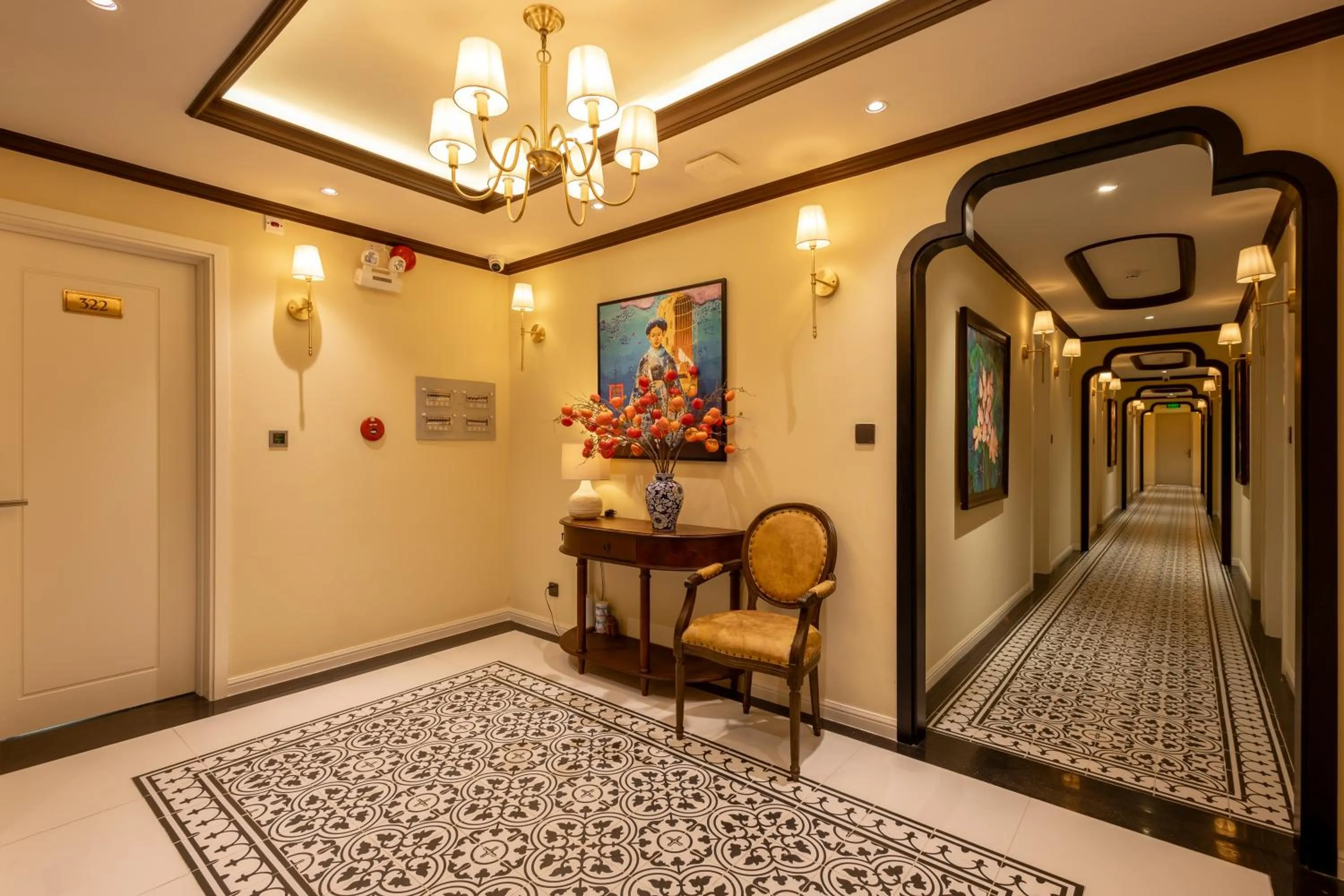 Decorative detail in Stella Marina Boutique Hotel