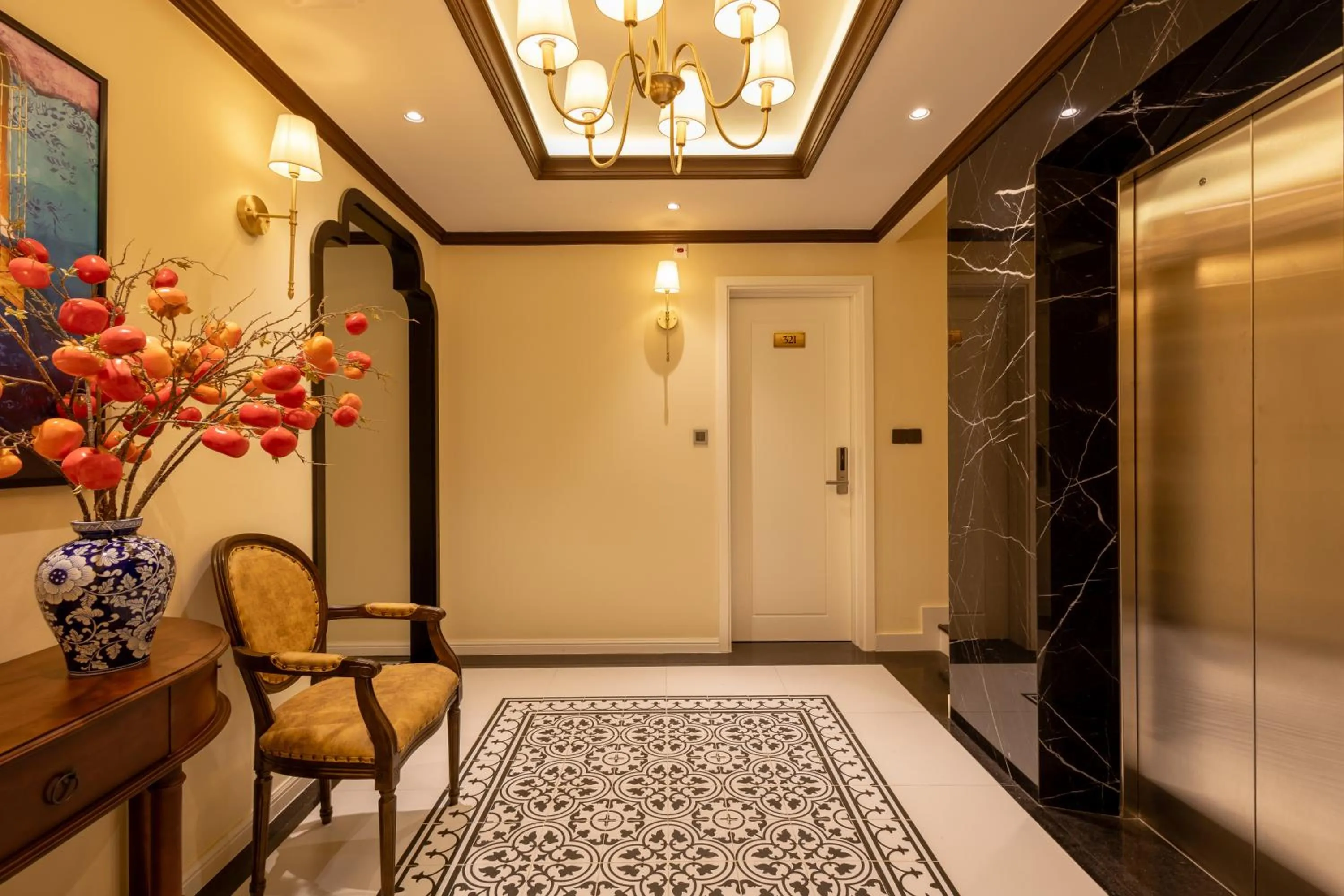 Decorative detail in Stella Marina Boutique Hotel