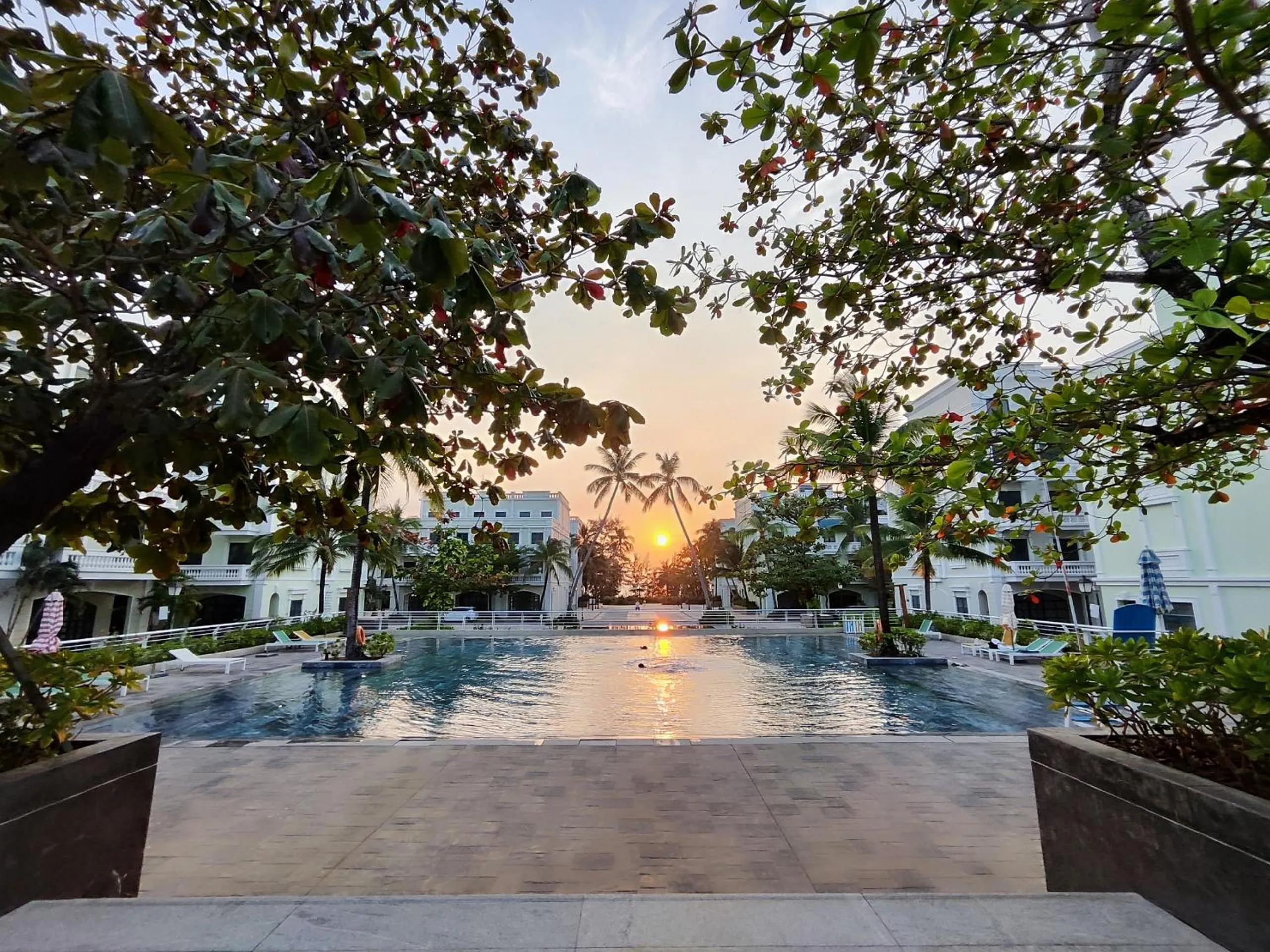 Pool view in Stella Marina Boutique Hotel