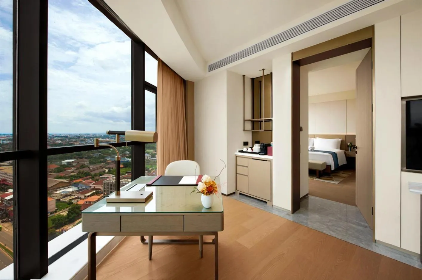 Coffee/tea facilities, Bed in Latsavong Wanda Vista Vientiane