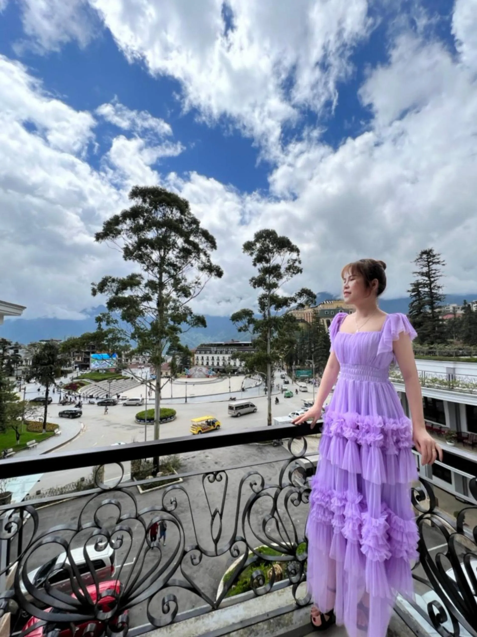 Balcony/Terrace in Sapa Green Forest Hotel & Convention