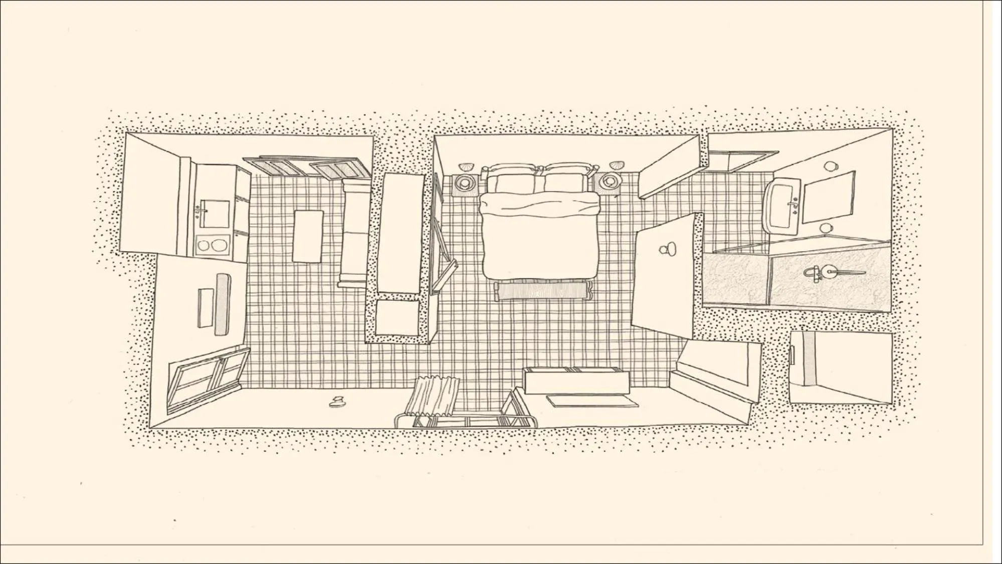 Bird's eye view in Portella Palma