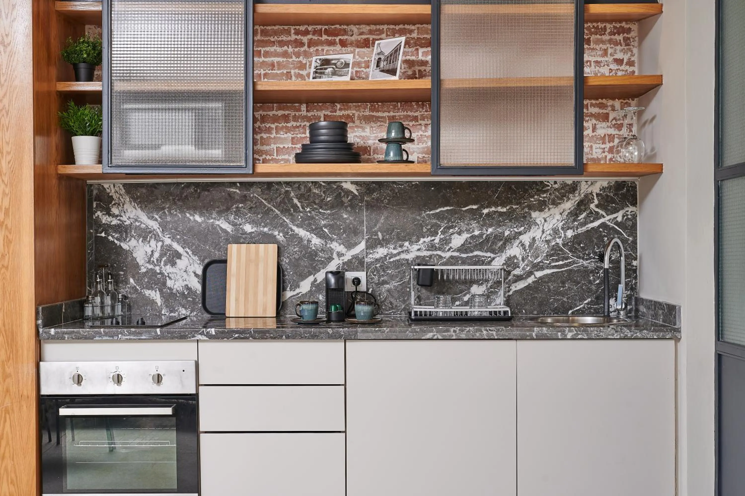 Kitchen or kitchenette in Stayhere Casablanca - Gauthier 3 - Urban Residence