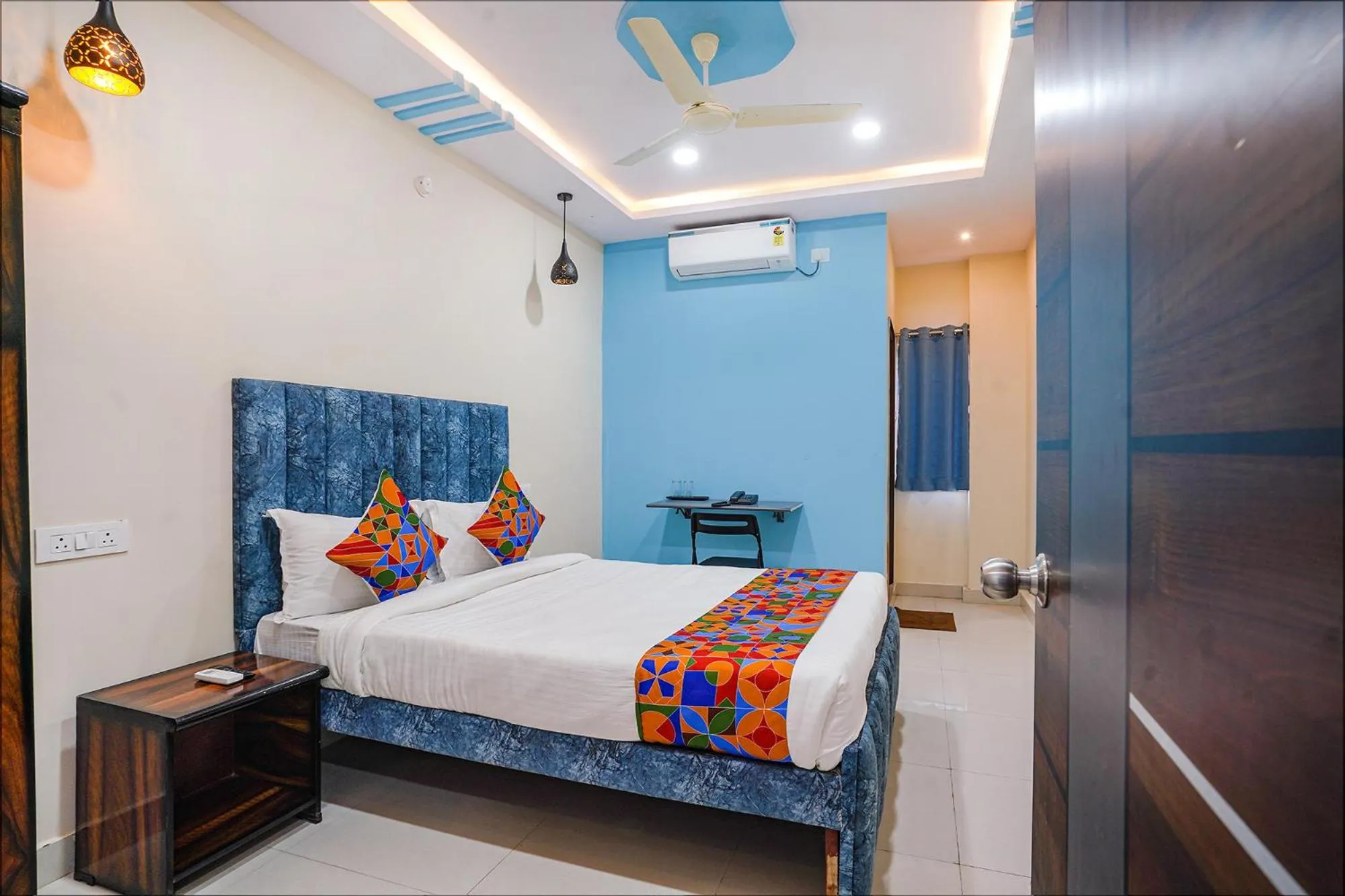 Bed in FabHotel Grand Broholic - Nr Hitech City