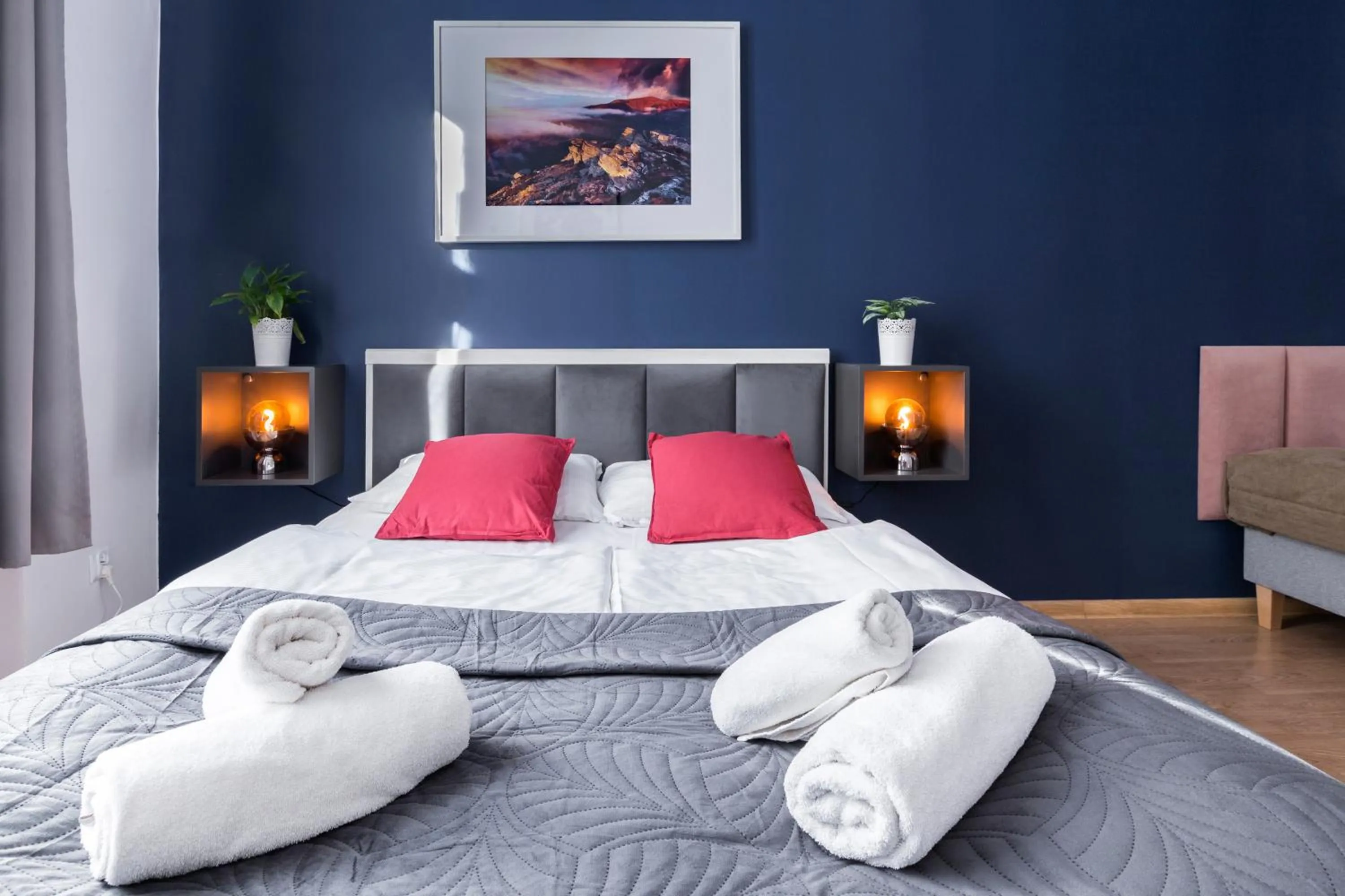 Bedroom, Bed in Wonderful Apartments in the Center of Krakow