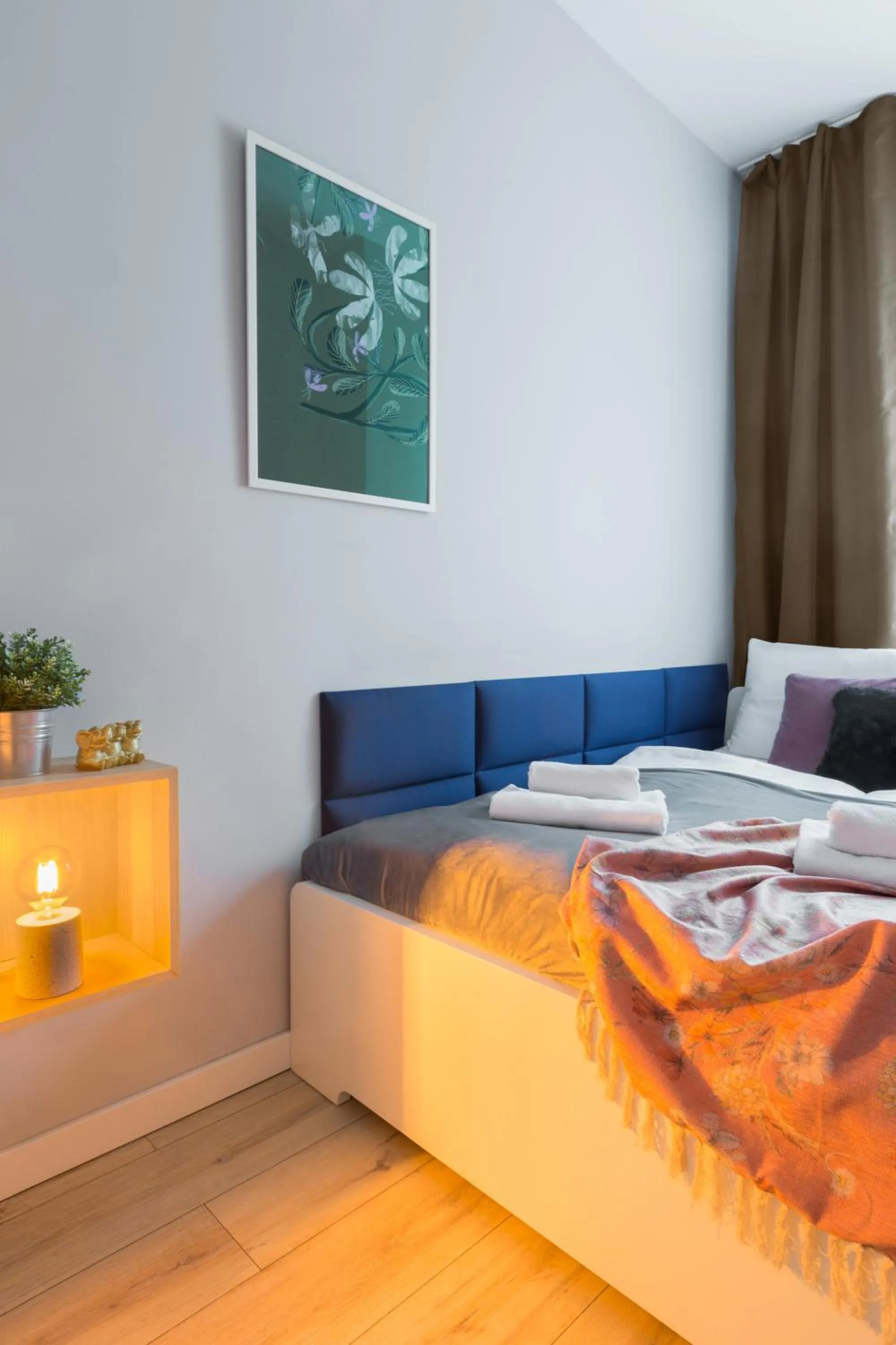 Bed in Wonderful Apartments in the Center of Krakow