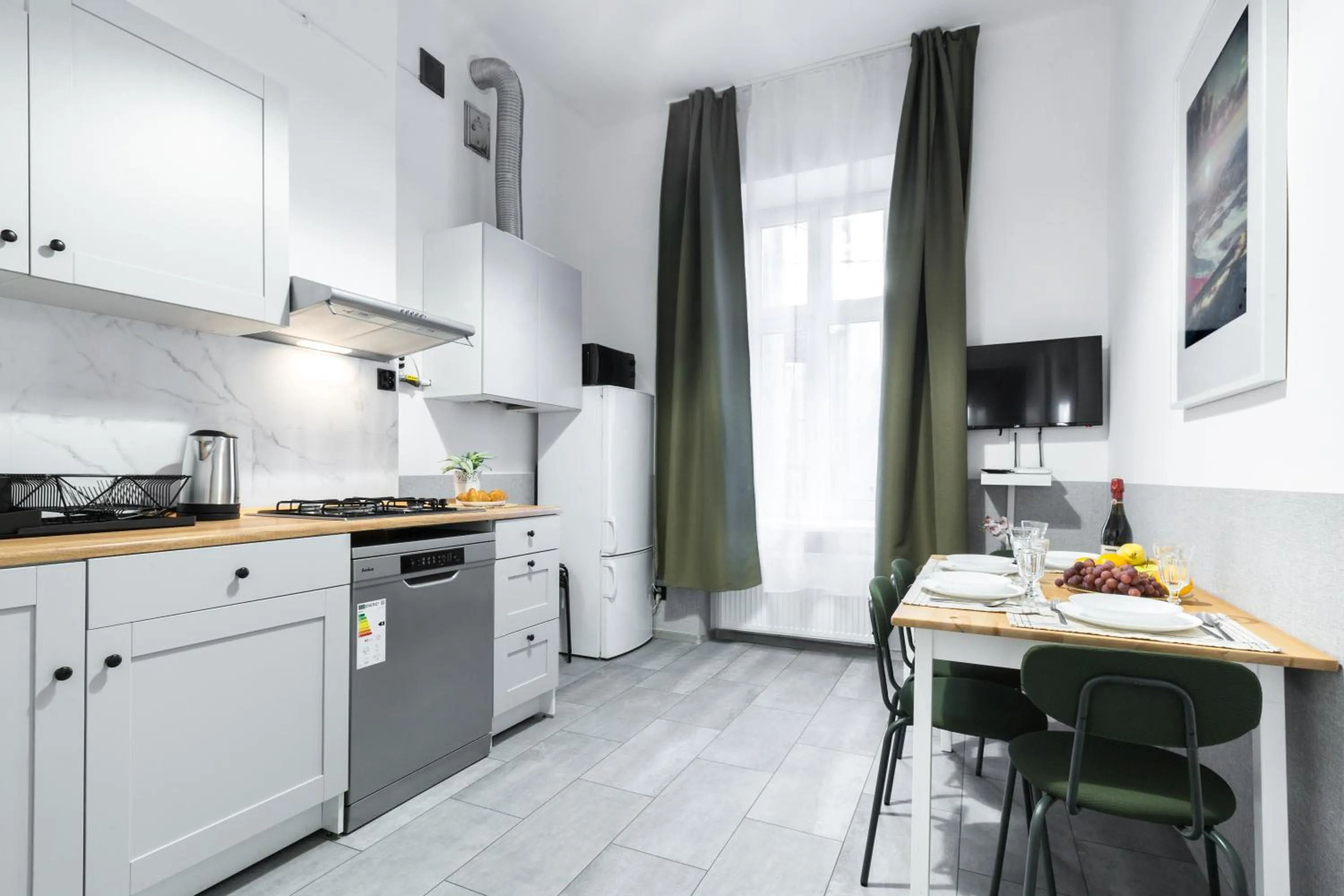 kitchen in Wonderful Apartments in the Center of Krakow