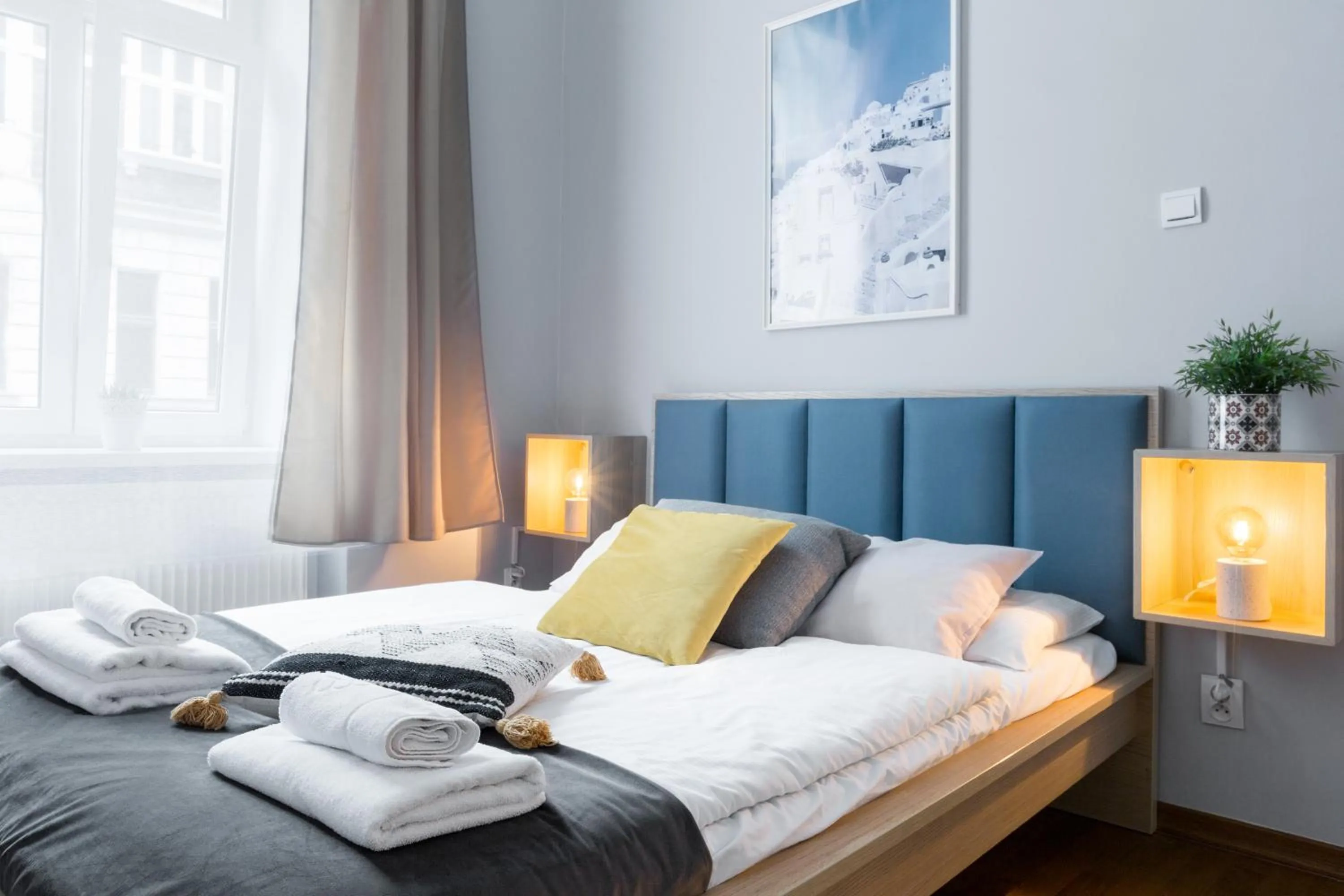 Bedroom, Bed in Wonderful Apartments in the Center of Krakow