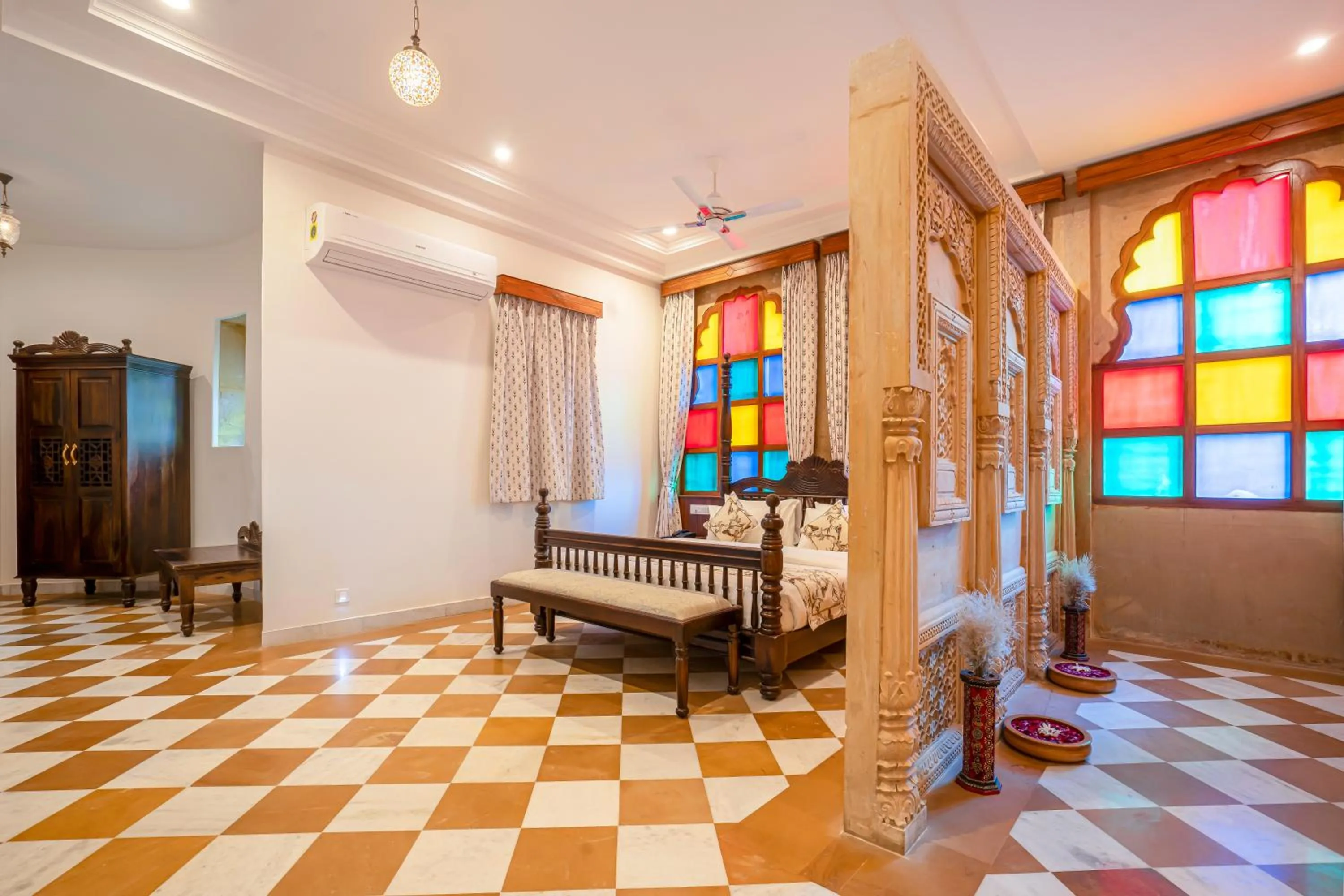 Bedroom, Bed in Marugarh Camp and Resort Jaisalmer