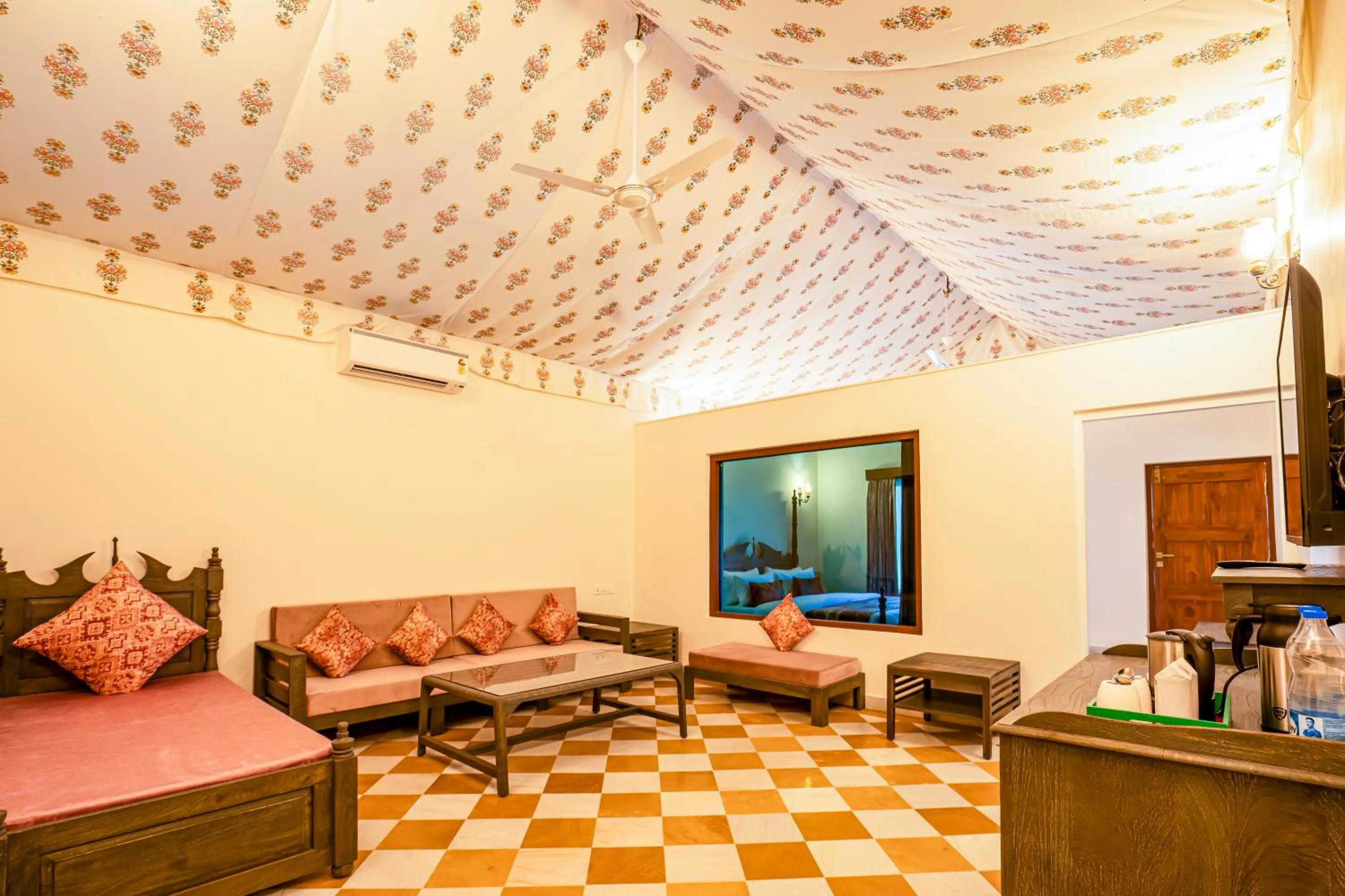 Living room in Marugarh Camp and Resort Jaisalmer