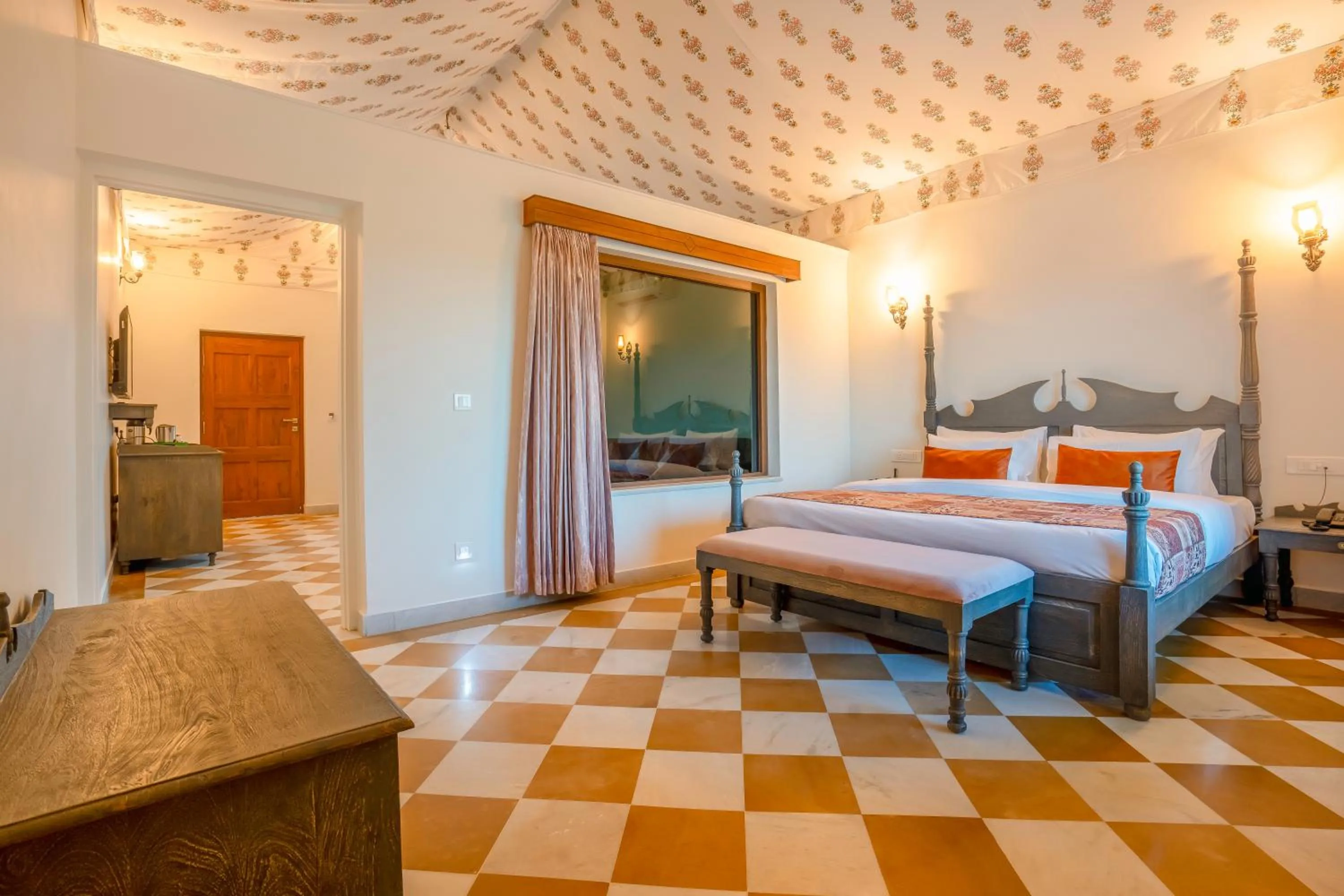 Bedroom, Bed in Marugarh Camp and Resort Jaisalmer