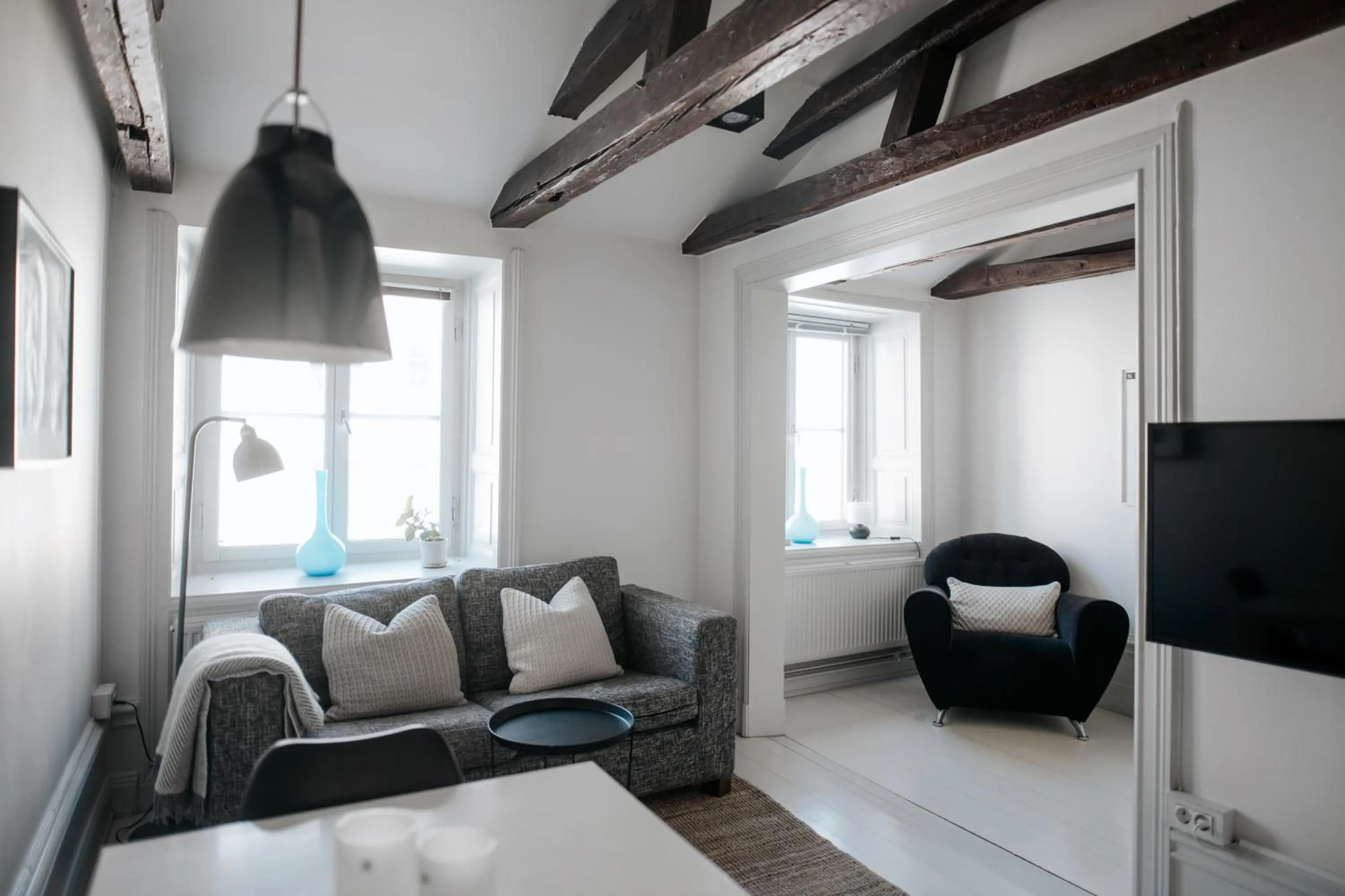 Living room, Bed in Guldgränd