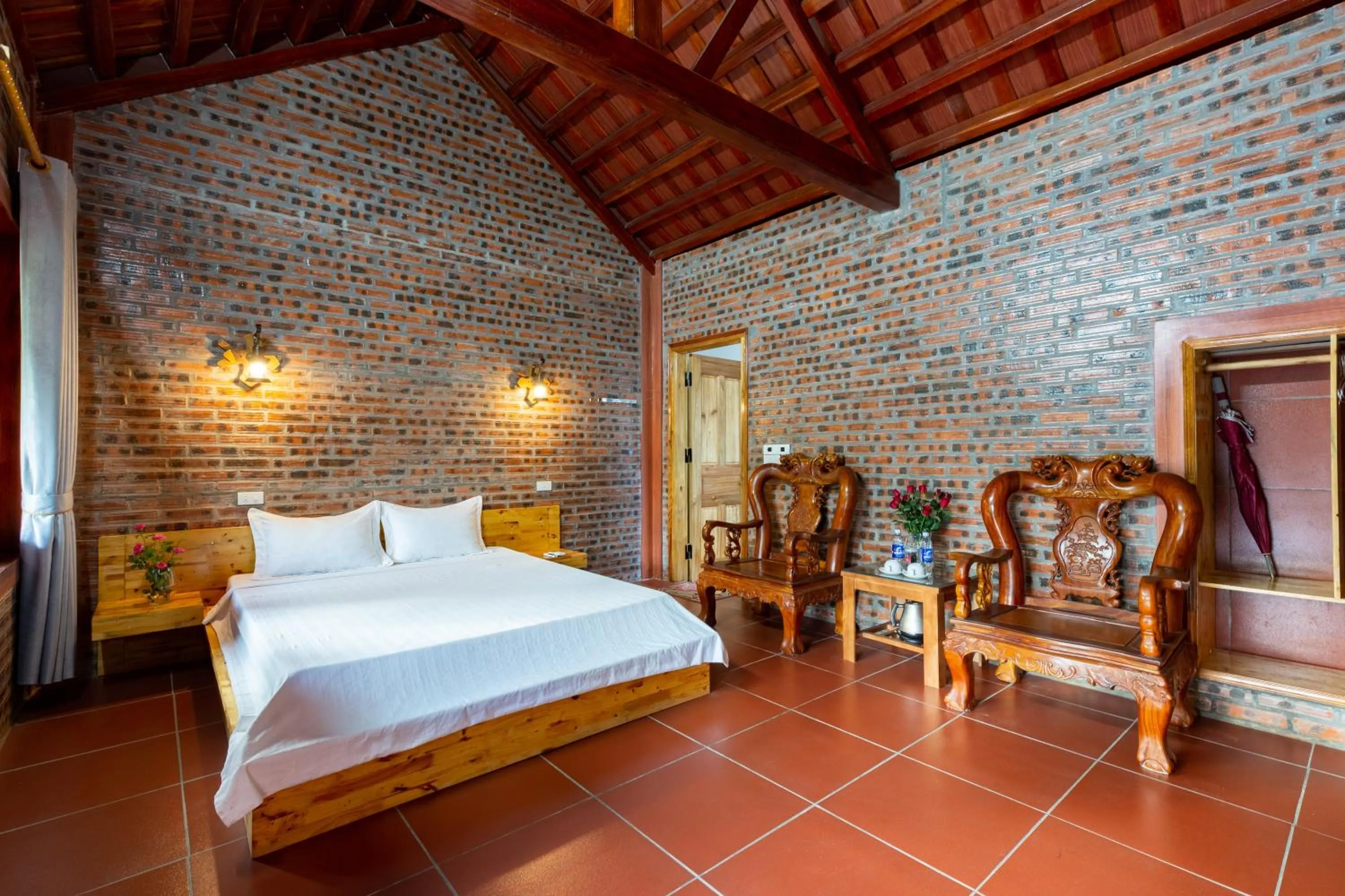 Bed in Ninh Binh Family Homestay