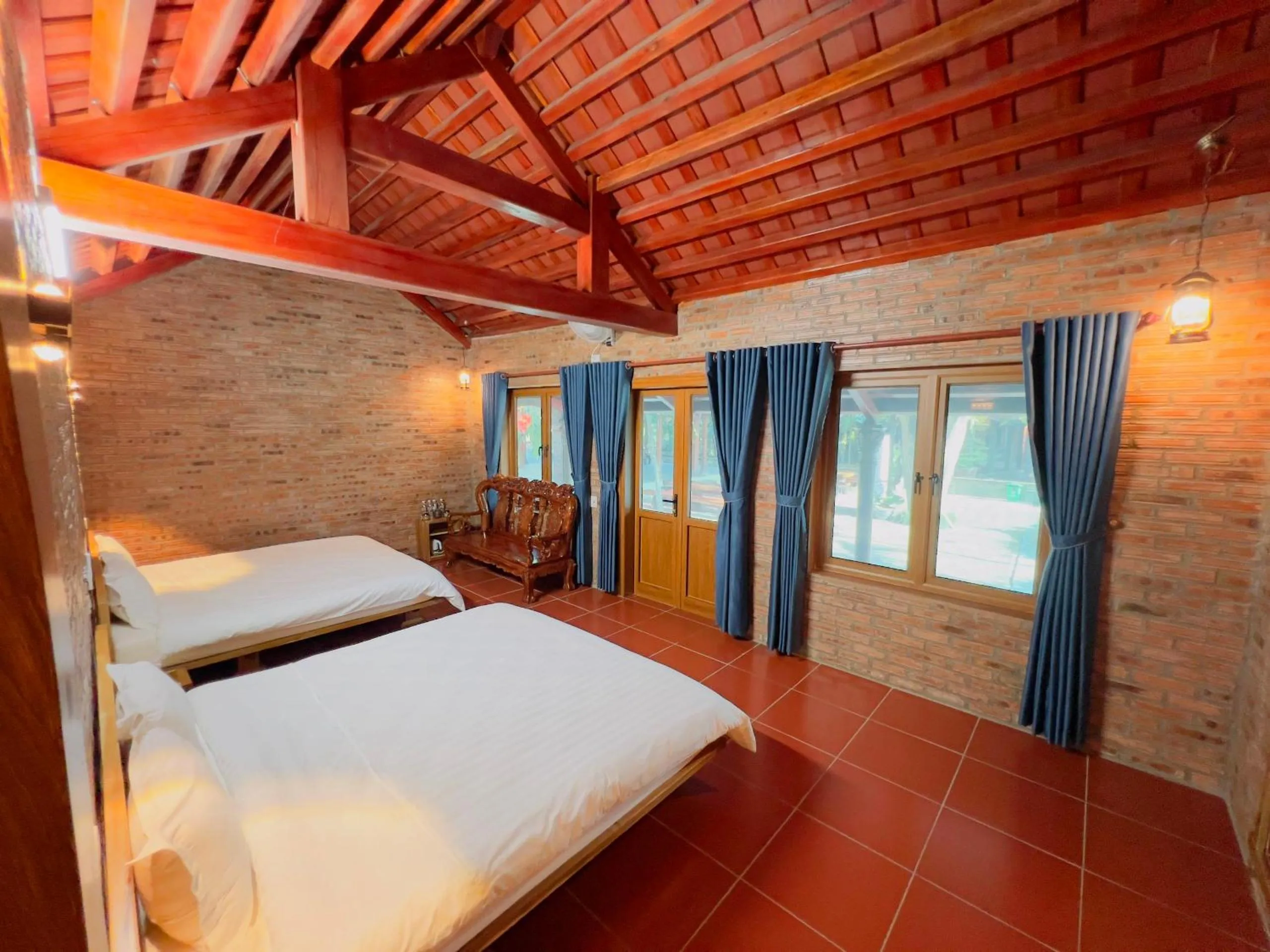 Bed in Ninh Binh Family Homestay