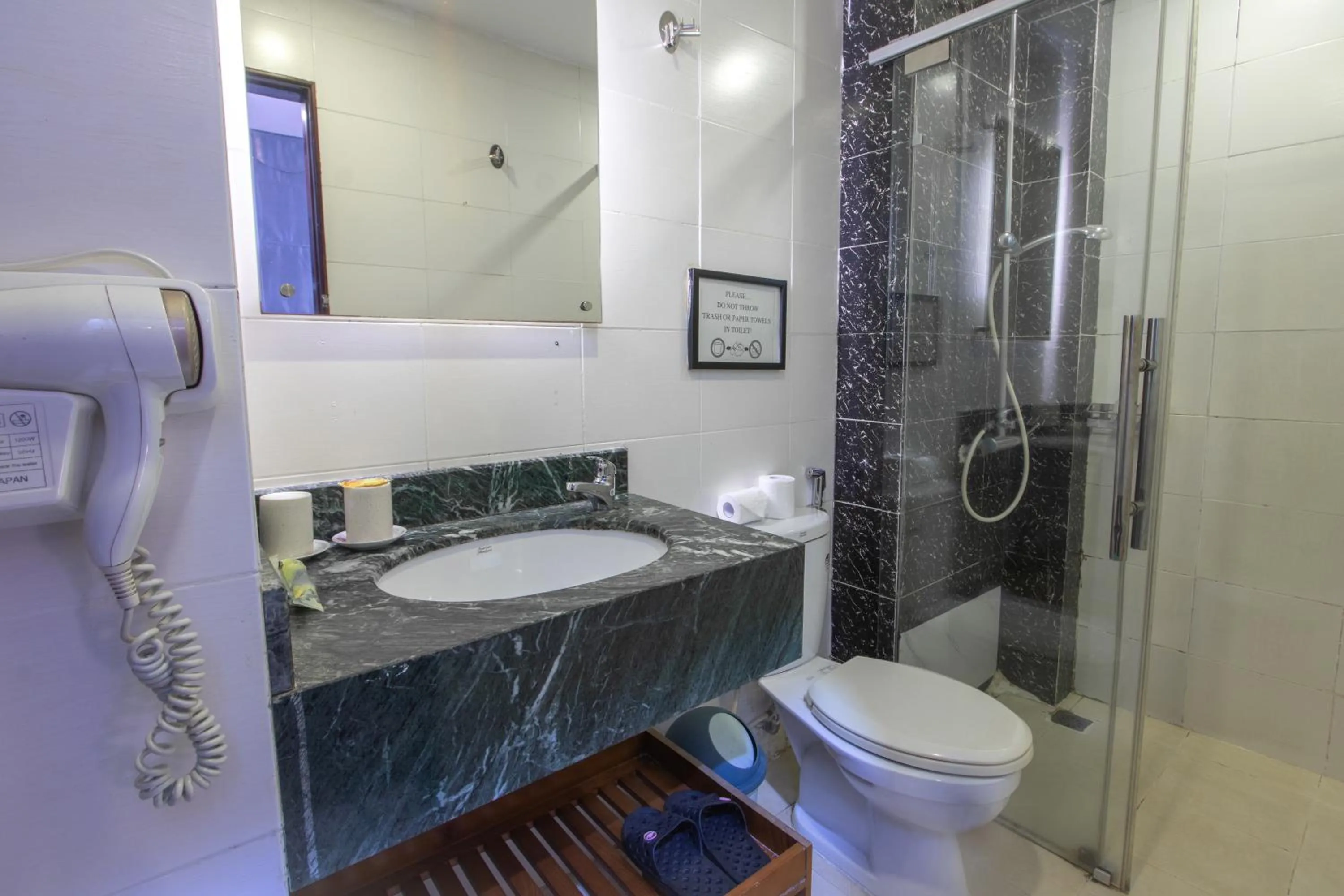 Shower in NT Elysian hotel