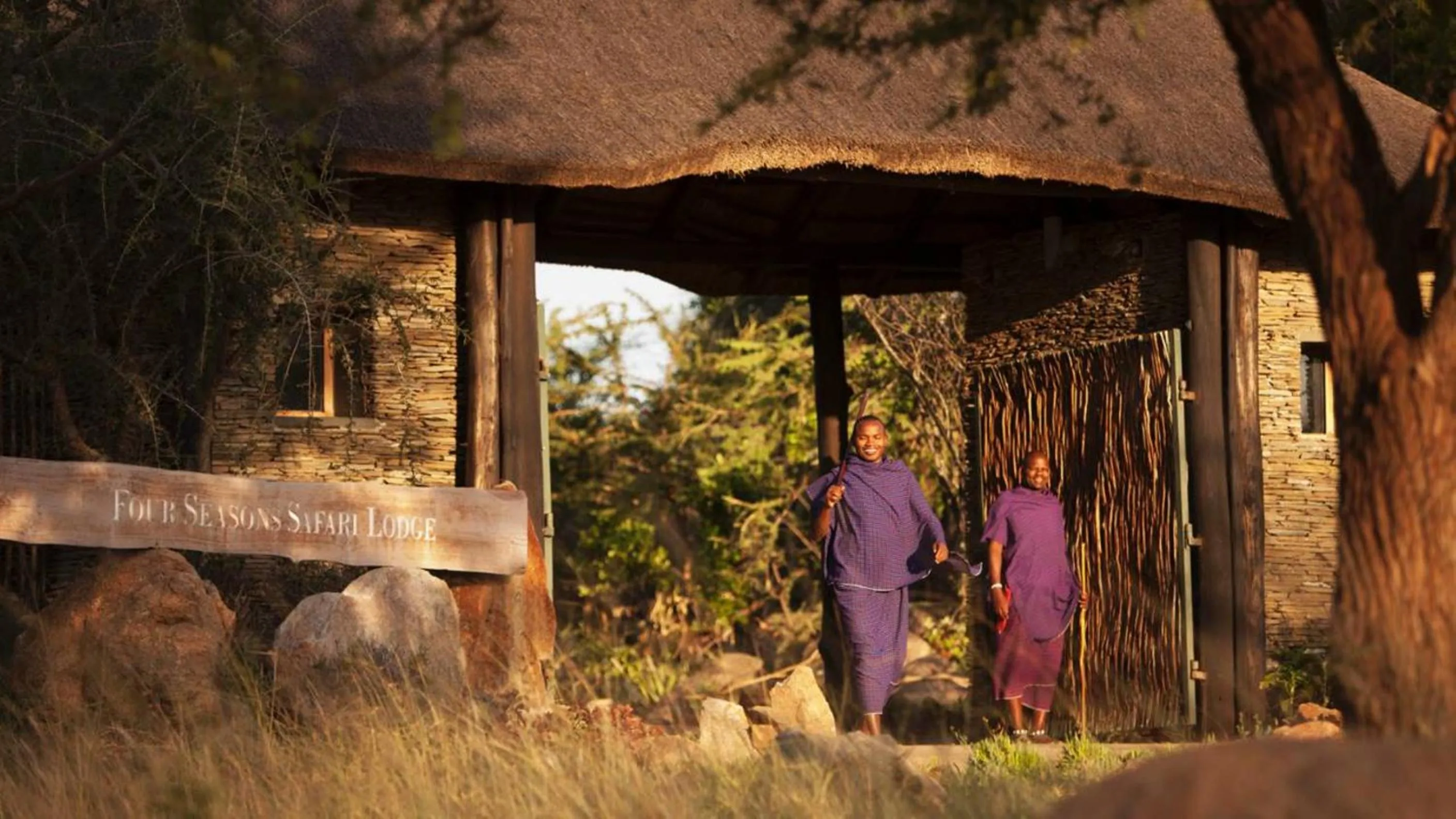 Facade/entrance in Four Seasons Safari Lodge Serengeti