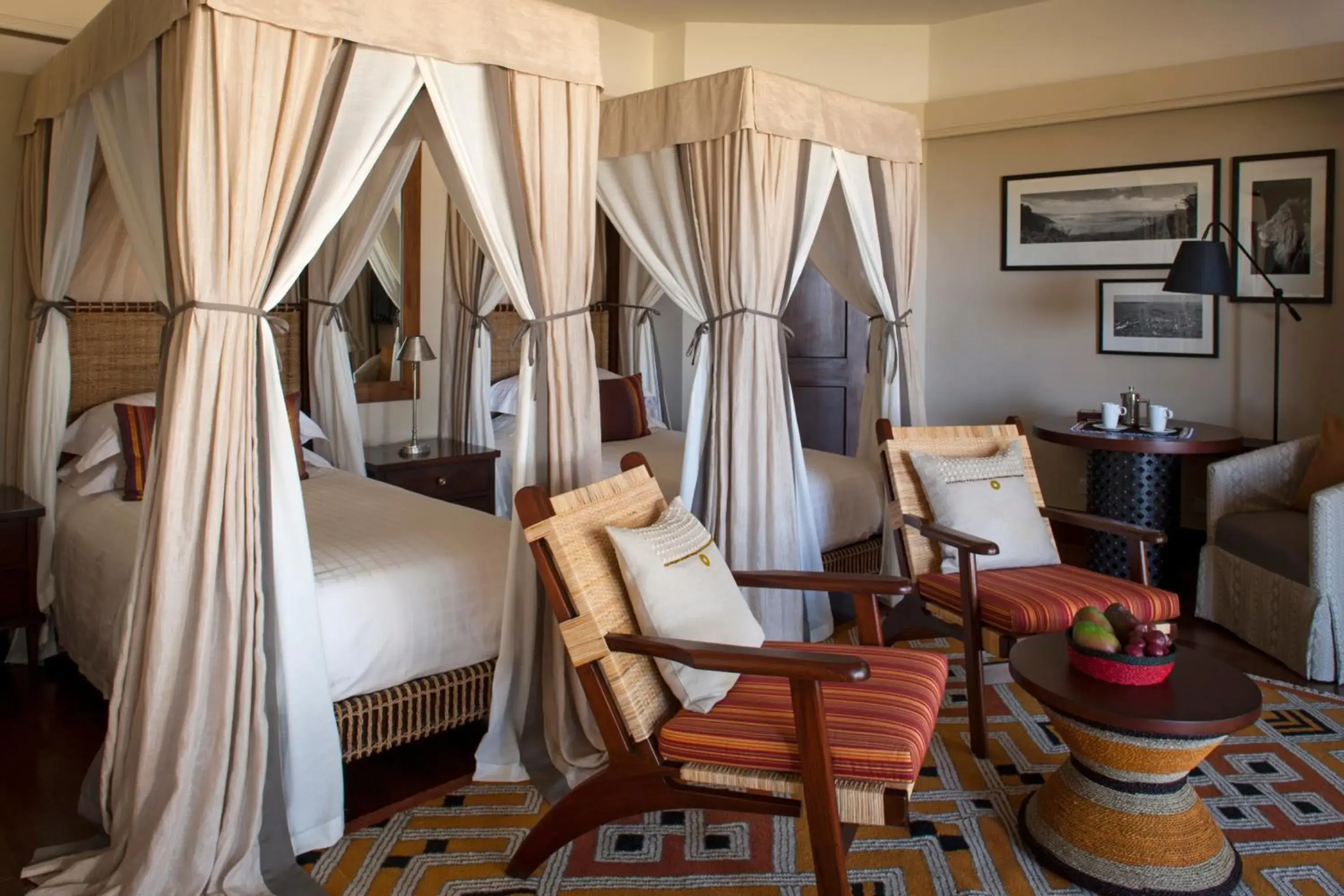 Savannah Room Two Twin Beds - single occupancy in Four Seasons Safari Lodge Serengeti Savannah Room Two Twin Beds - single occupancy in Four Seasons Safari Lodge Serengeti