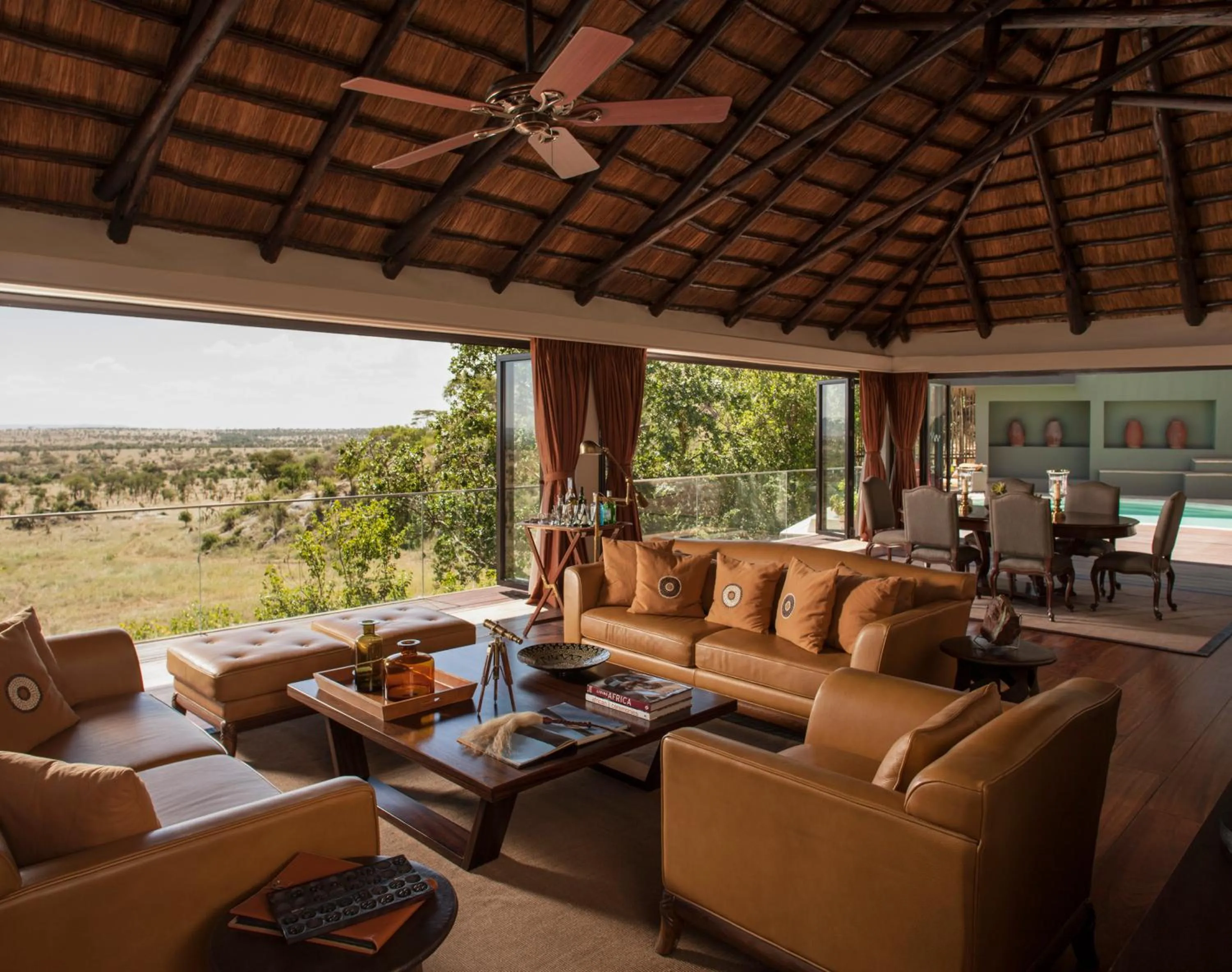Living room in Four Seasons Safari Lodge Serengeti