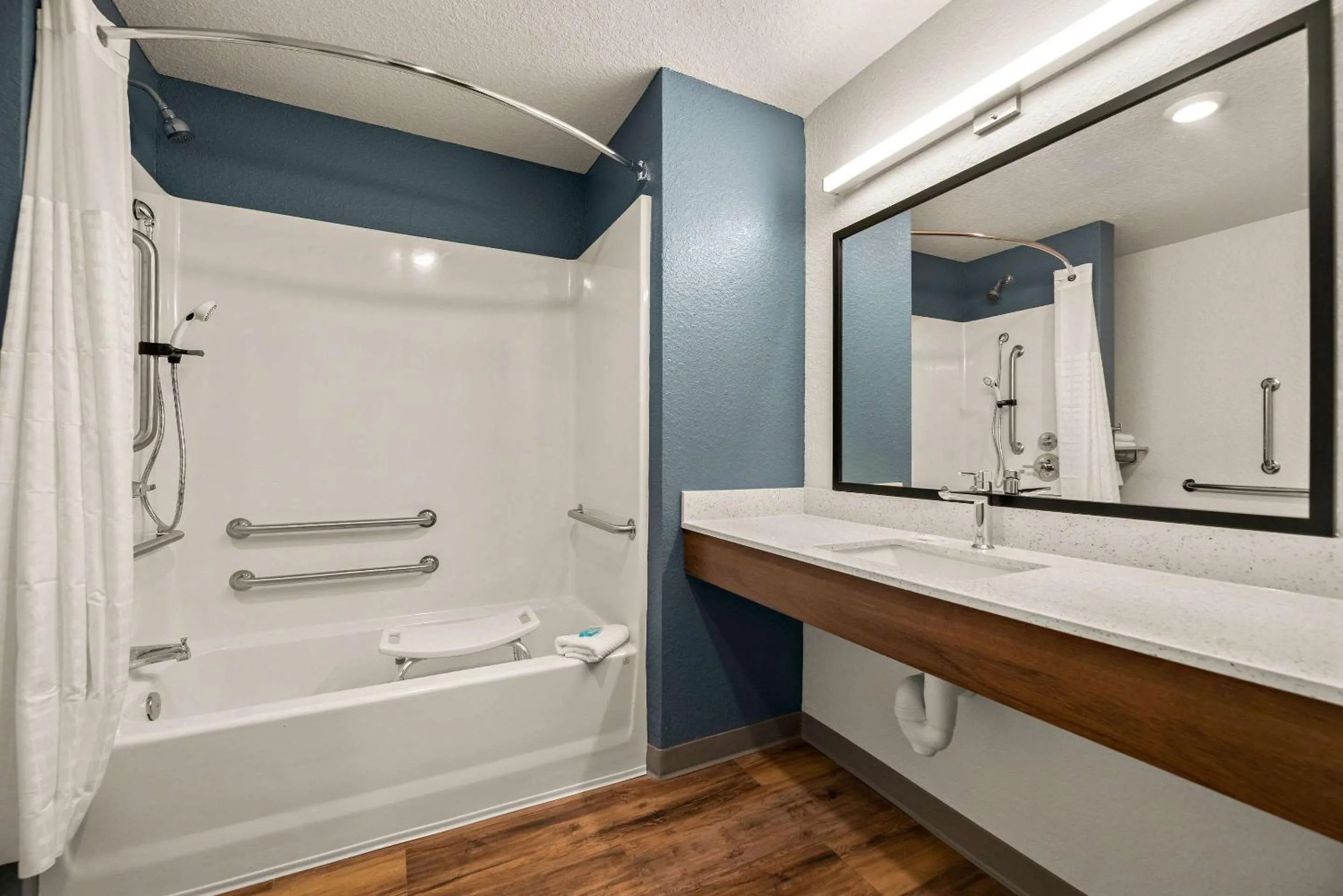 Bathroom in WoodSpring Suites Port Orange - Daytona Beach